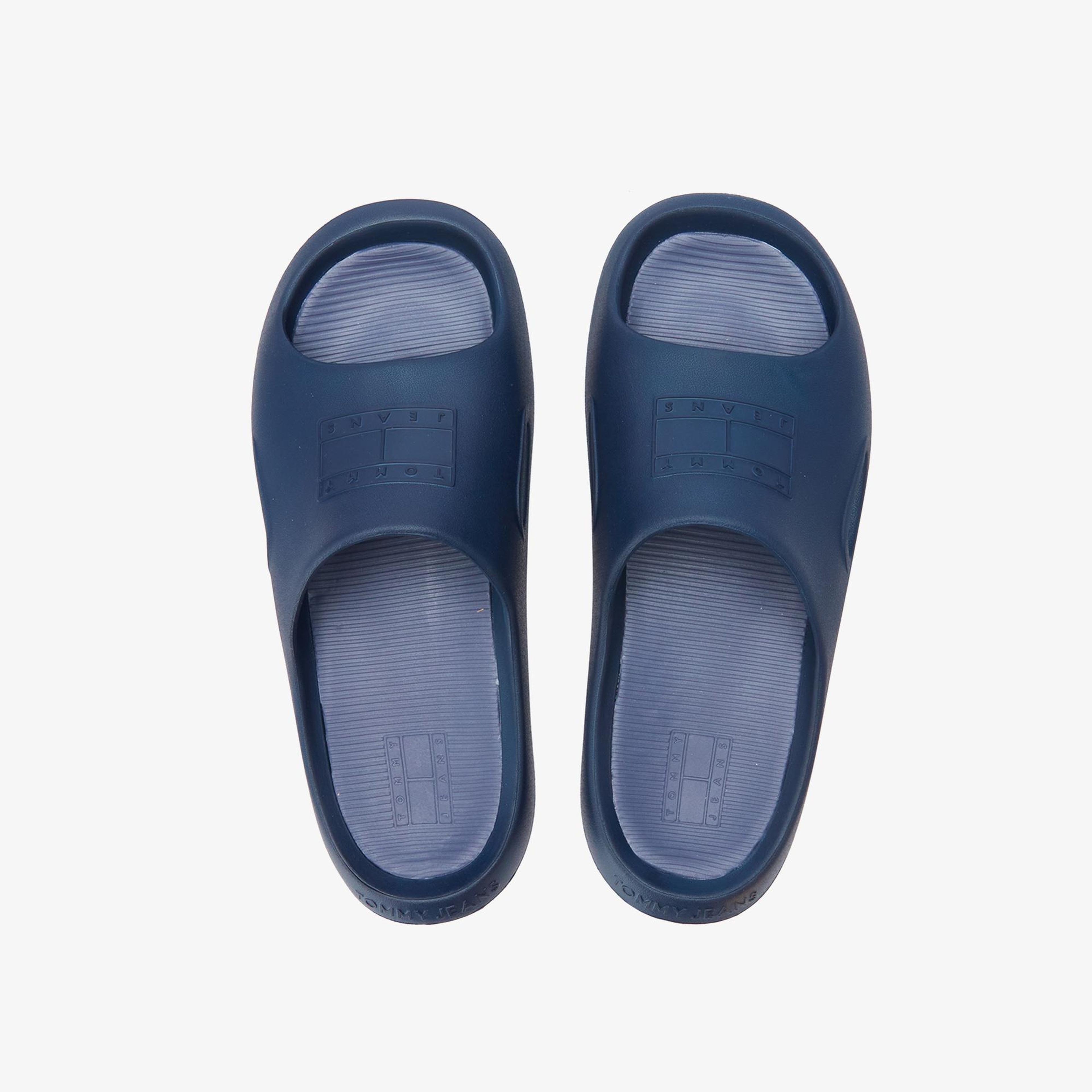 Tommy Hilfiger Logolu Erkek Lacivert Terlik