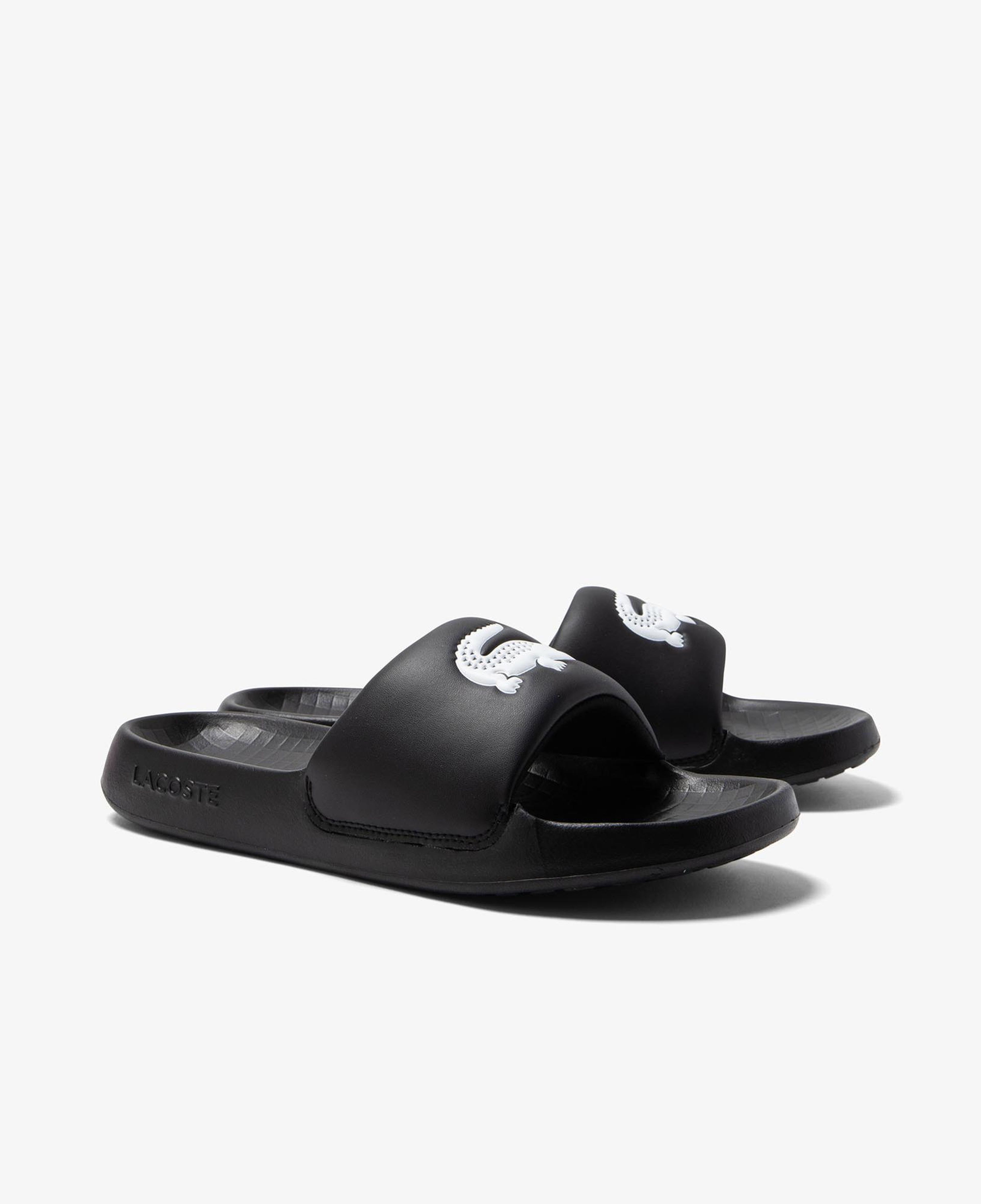 Lacoste Croco 1.0 Kadın Siyah Terlik