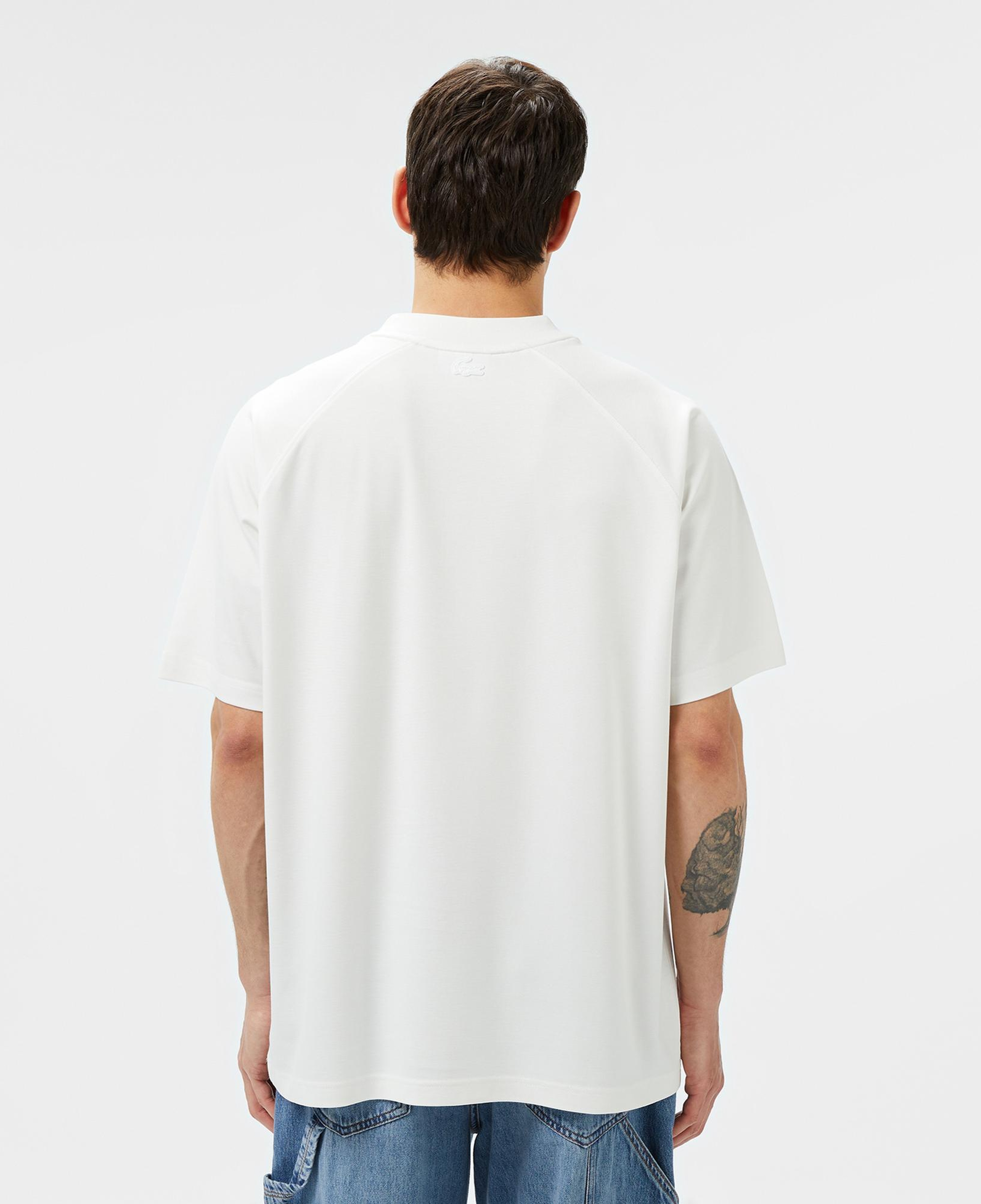 Lacoste Erkek Oversize Fit Bisiklet Yaka Beyaz T-Shirt