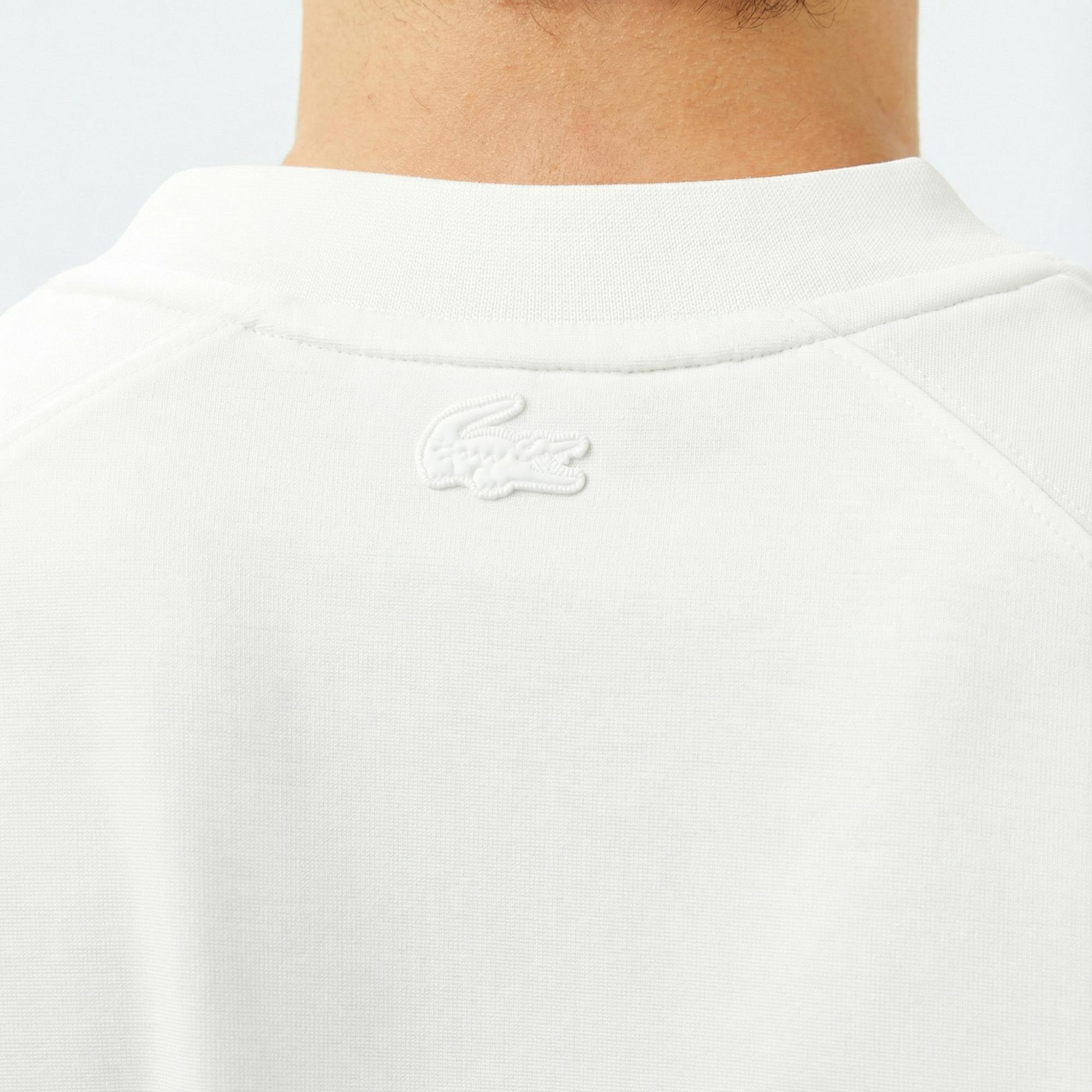 Lacoste Erkek Oversize Fit Bisiklet Yaka Beyaz T-Shirt