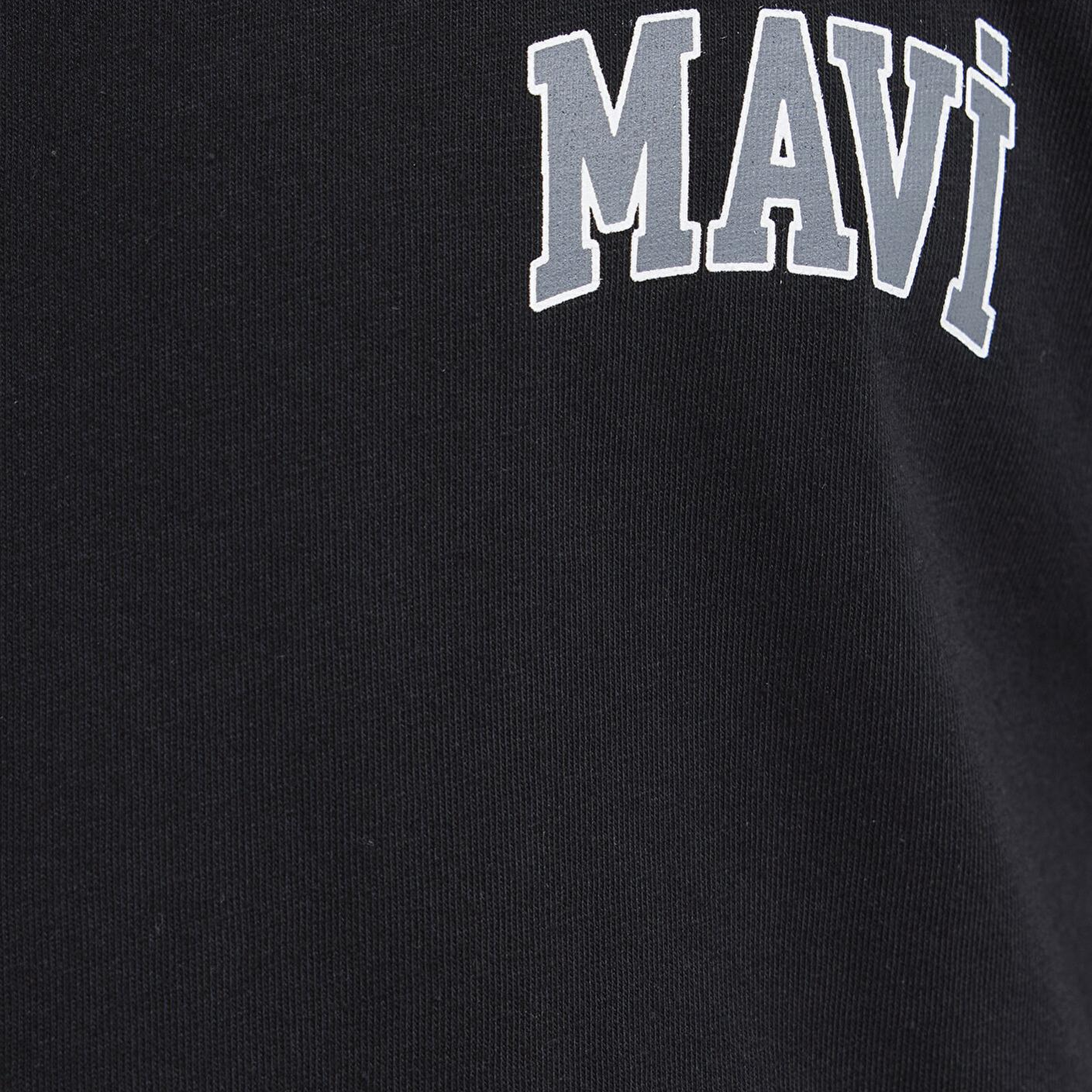 Mavi Mavi Logo Baskılı Siyah Tişört Regular Fit / Normal Kesim 0611714-900