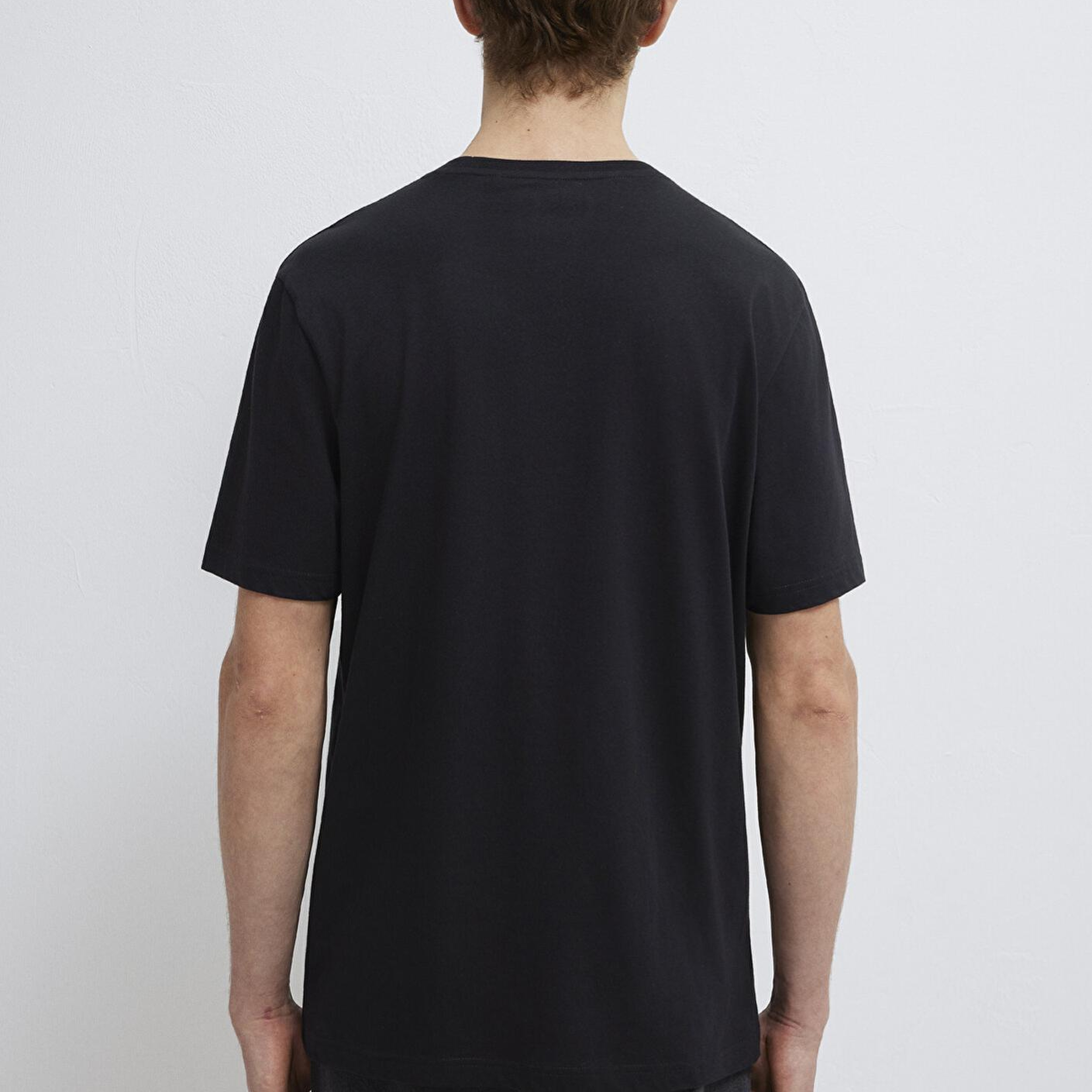 Mavi Mavi Logo Baskılı Siyah Tişört Regular Fit / Normal Kesim 0611714-900