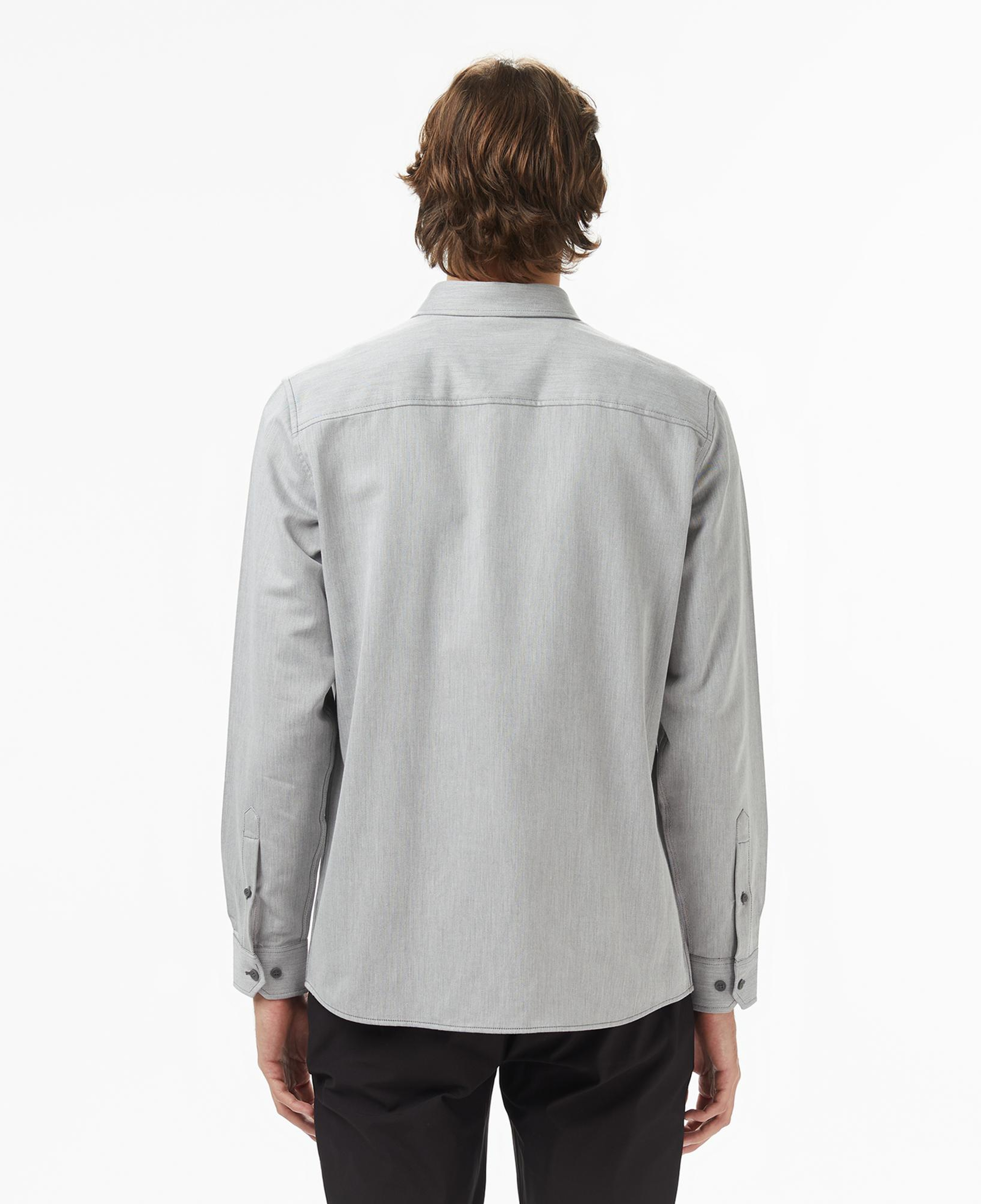 Lacoste Erkek Regular Fit Düğmeli Yaka Gri Gömlek