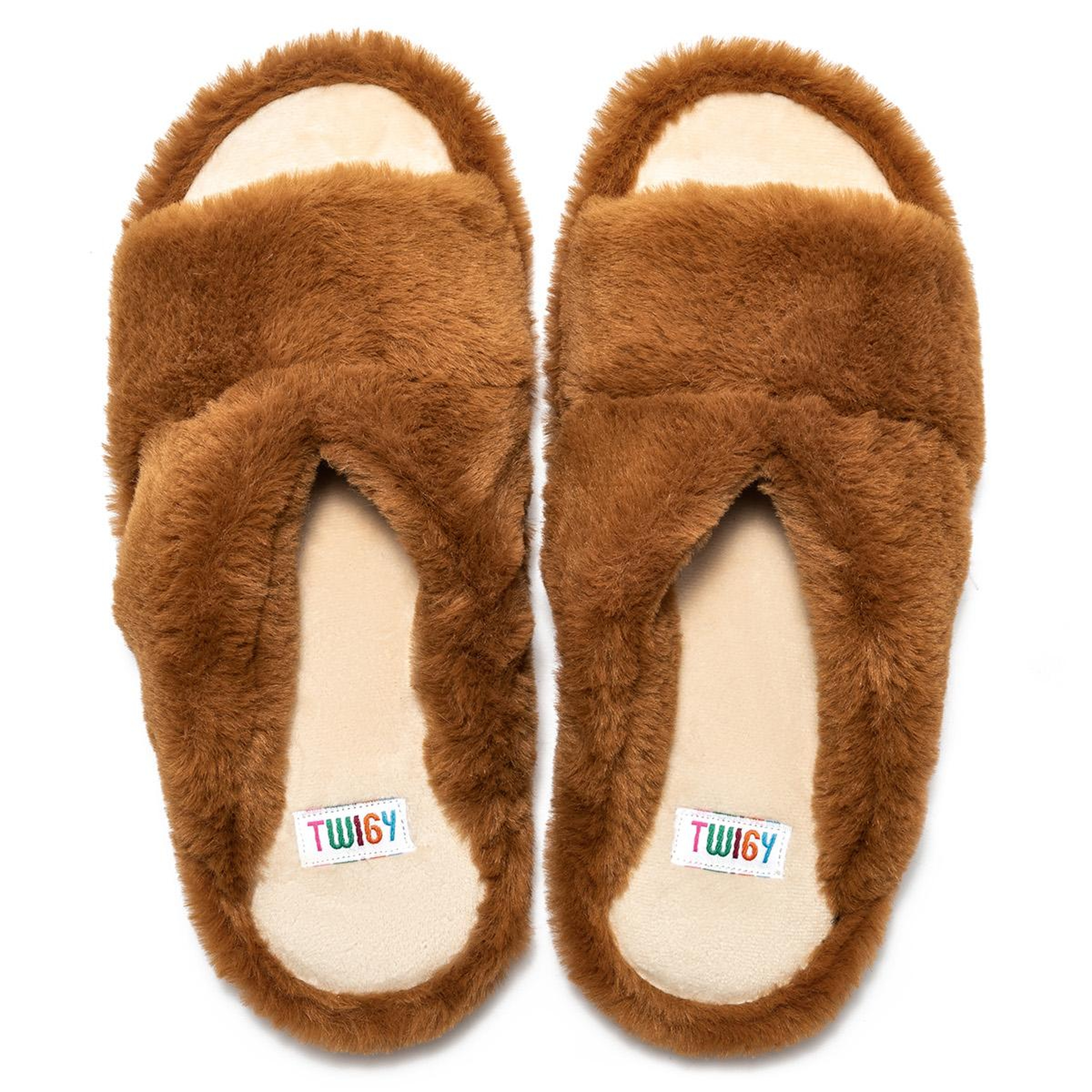 Moli Peluş Kadın Ev Terliği Kahverengi 36/41