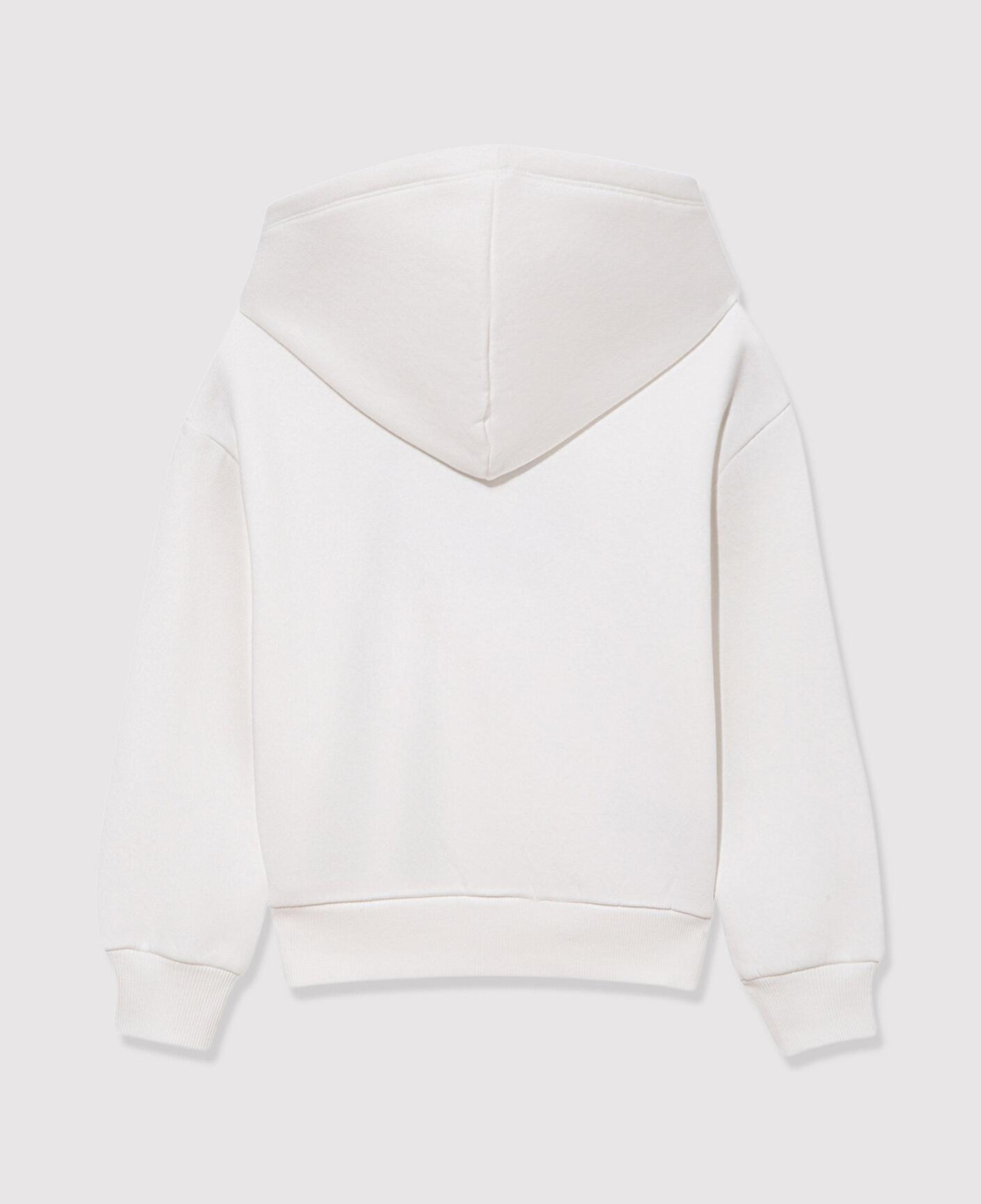 Mavi Mavi Logo Baskılı Beyaz Kapüşonlu Sweatshirt 6610110-70057