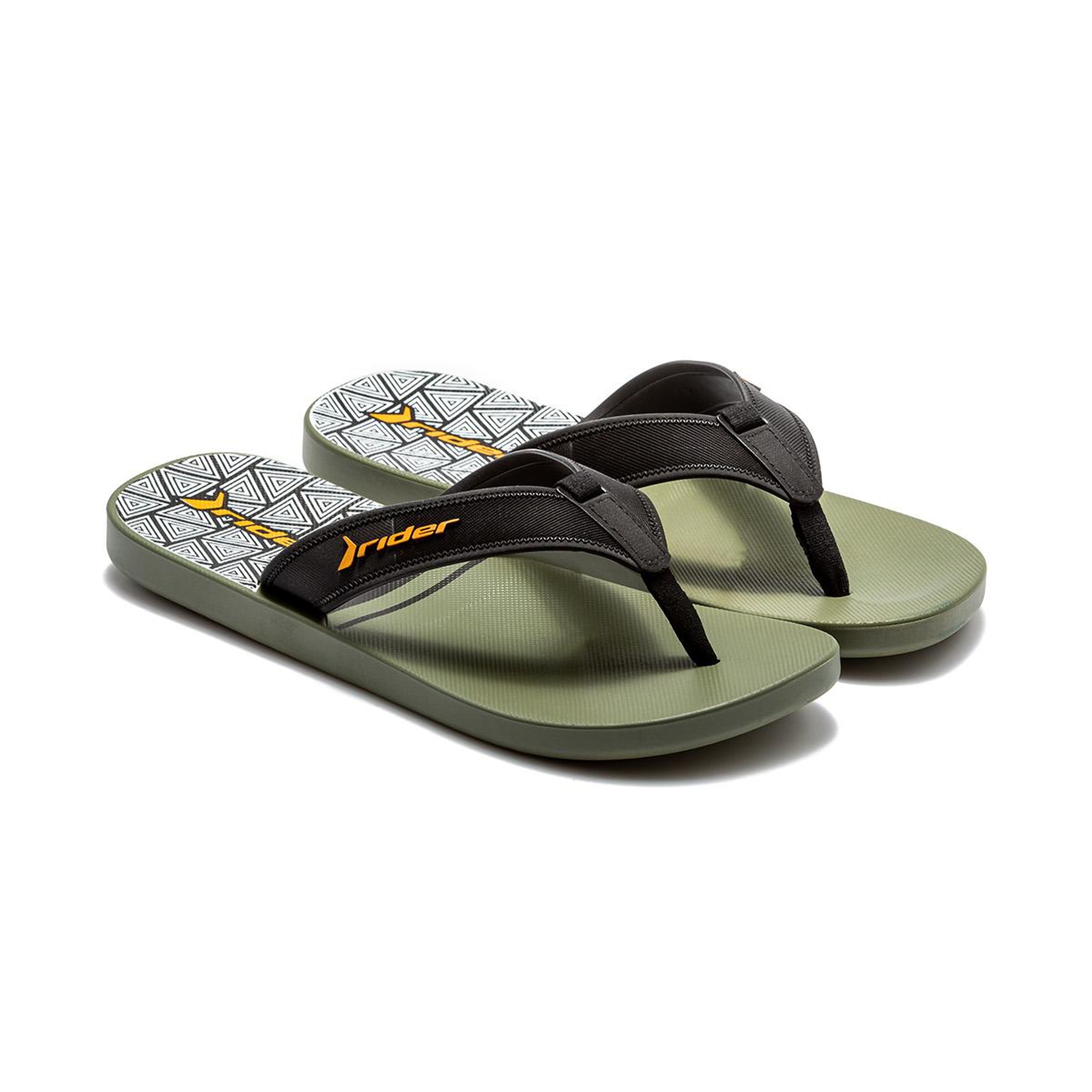 Impulse Graphics Erkek Parmak Arası Terlik Yeşil-Siyah 39/46