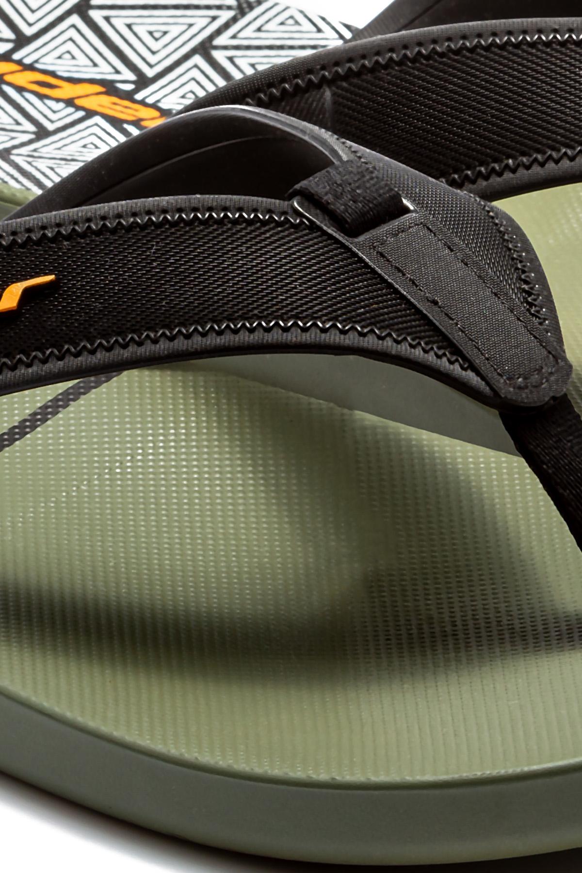 Impulse Graphics Erkek Parmak Arası Terlik Yeşil-Siyah 39/46