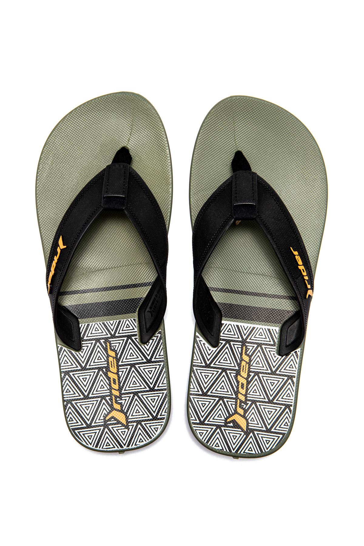 Impulse Graphics Erkek Parmak Arası Terlik Yeşil-Siyah 39/46
