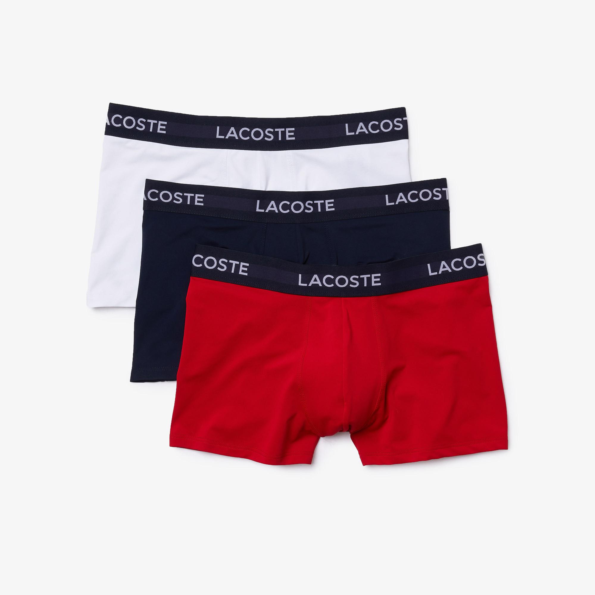 Lacoste Erkek 3'lü Renkli Boxer