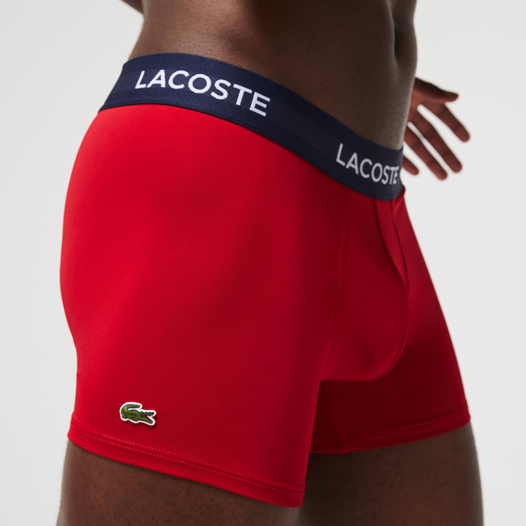 Lacoste Erkek 3'lü Renkli Boxer