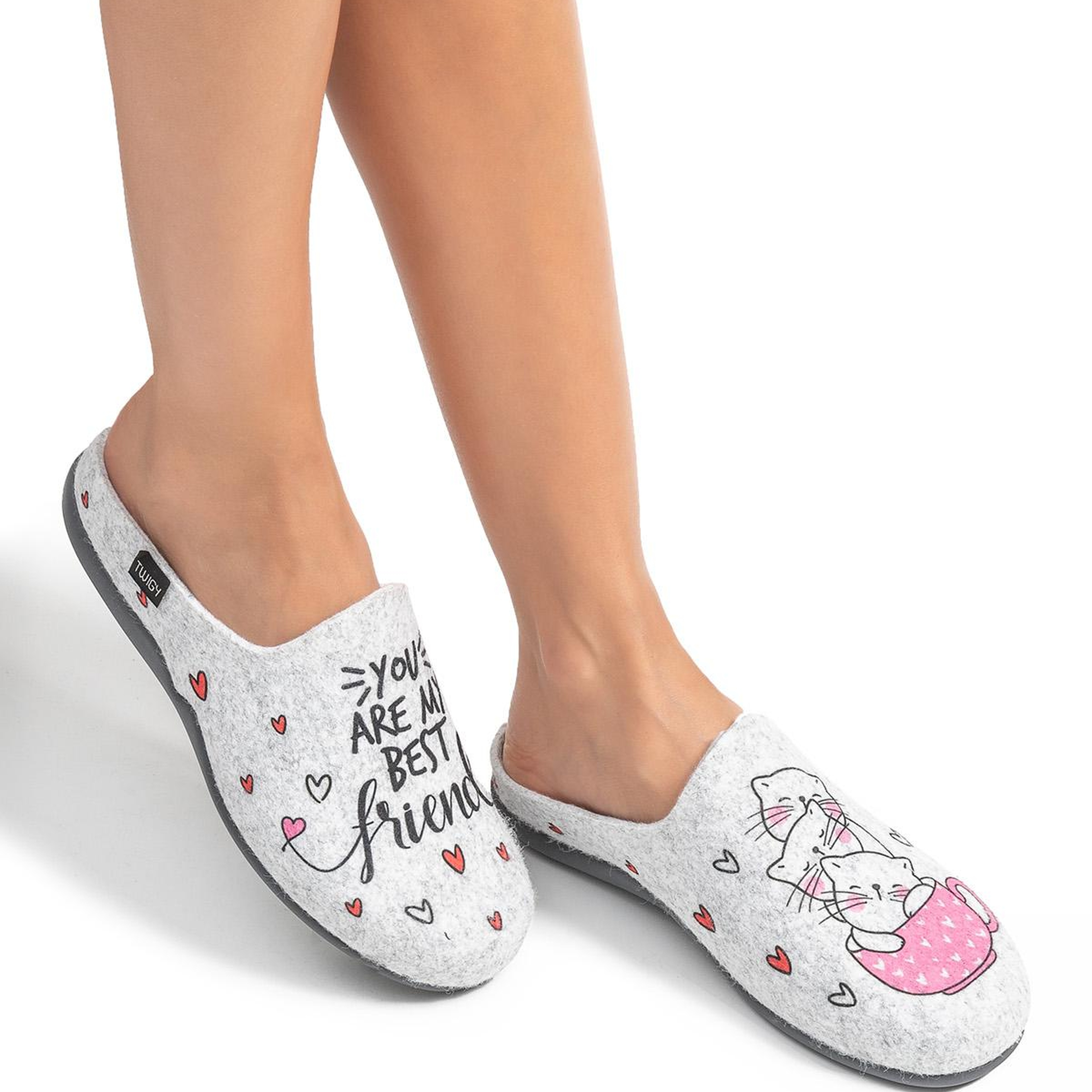 Best Friend Kadın Ev Terliği Gri 36/41
