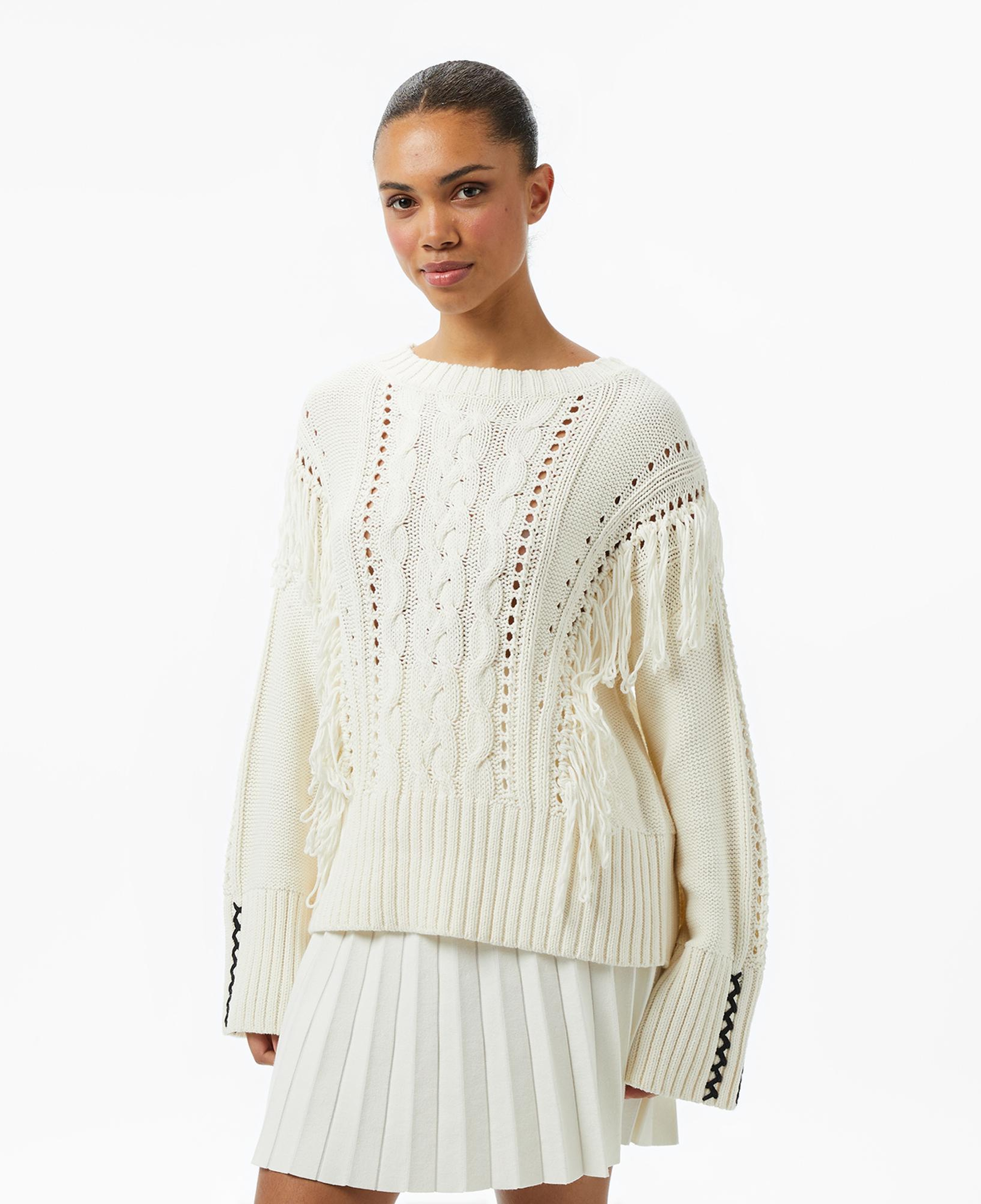 Boss Fitto Kadın Beyaz Triko