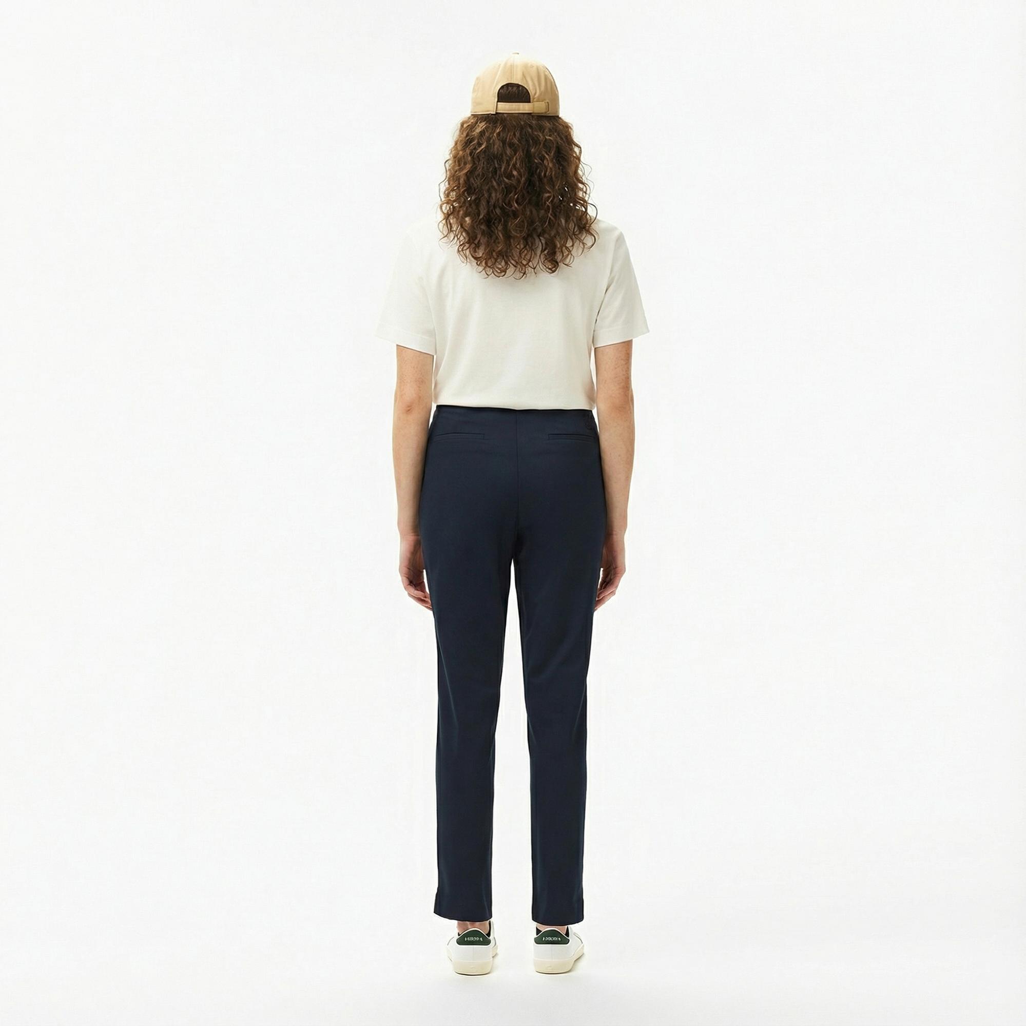 Lacoste Kadın Regular Fit Lacivert Pantolon