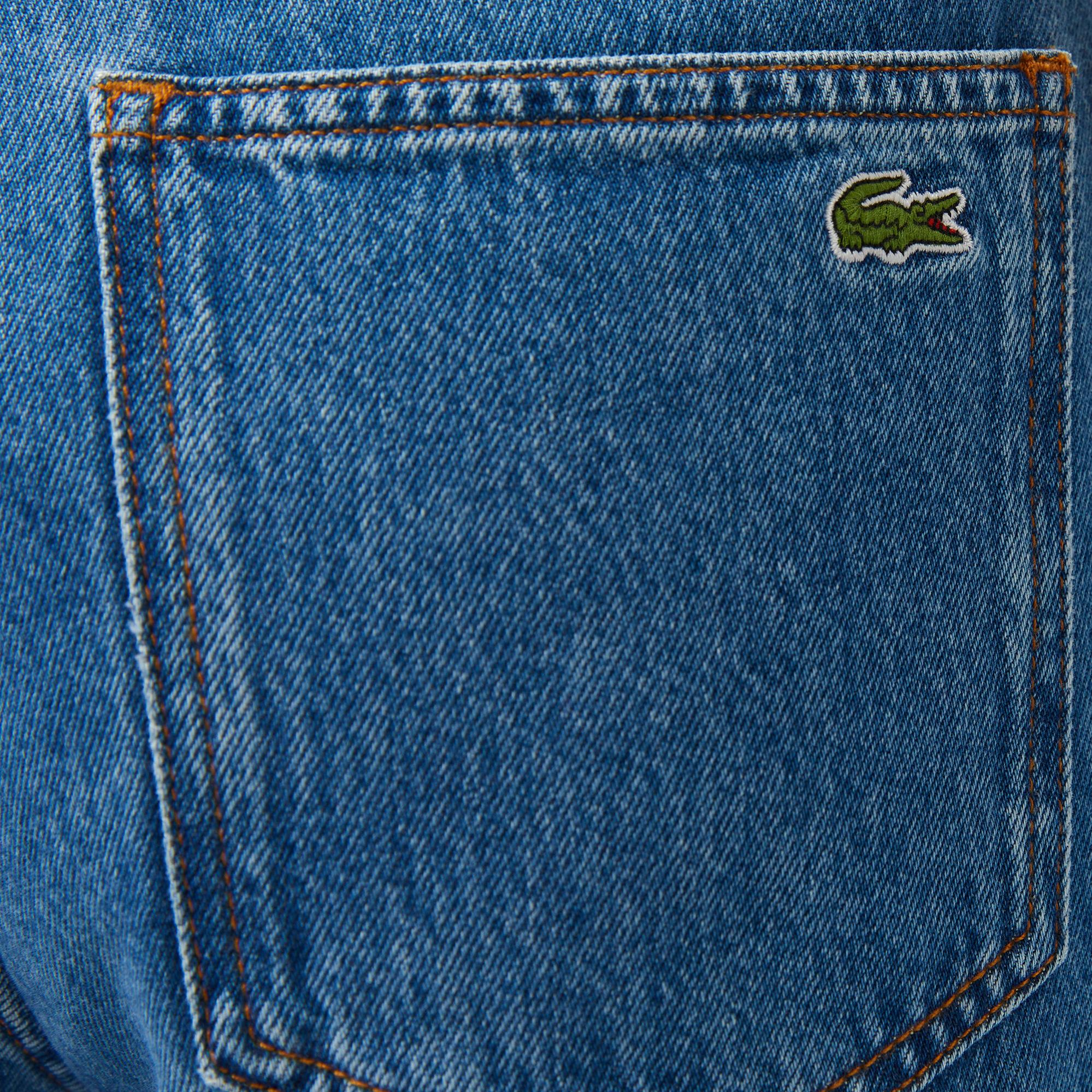 Lacoste Kadın Mavi Jean Pantolon