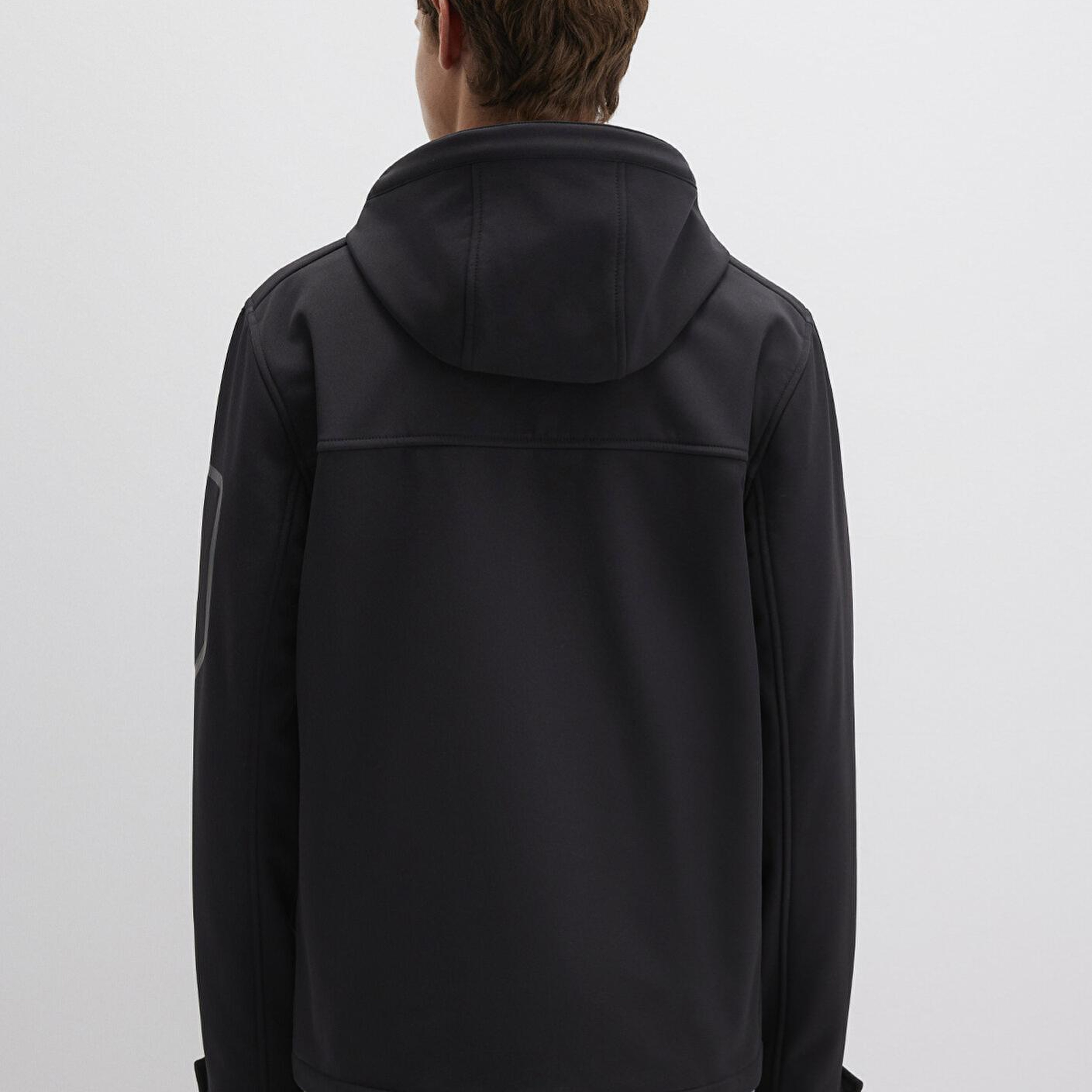 Mavi Su İtici Kapüşonlu Siyah Scuba Ceket Slim Fit / Dar Kesim 0110264-900