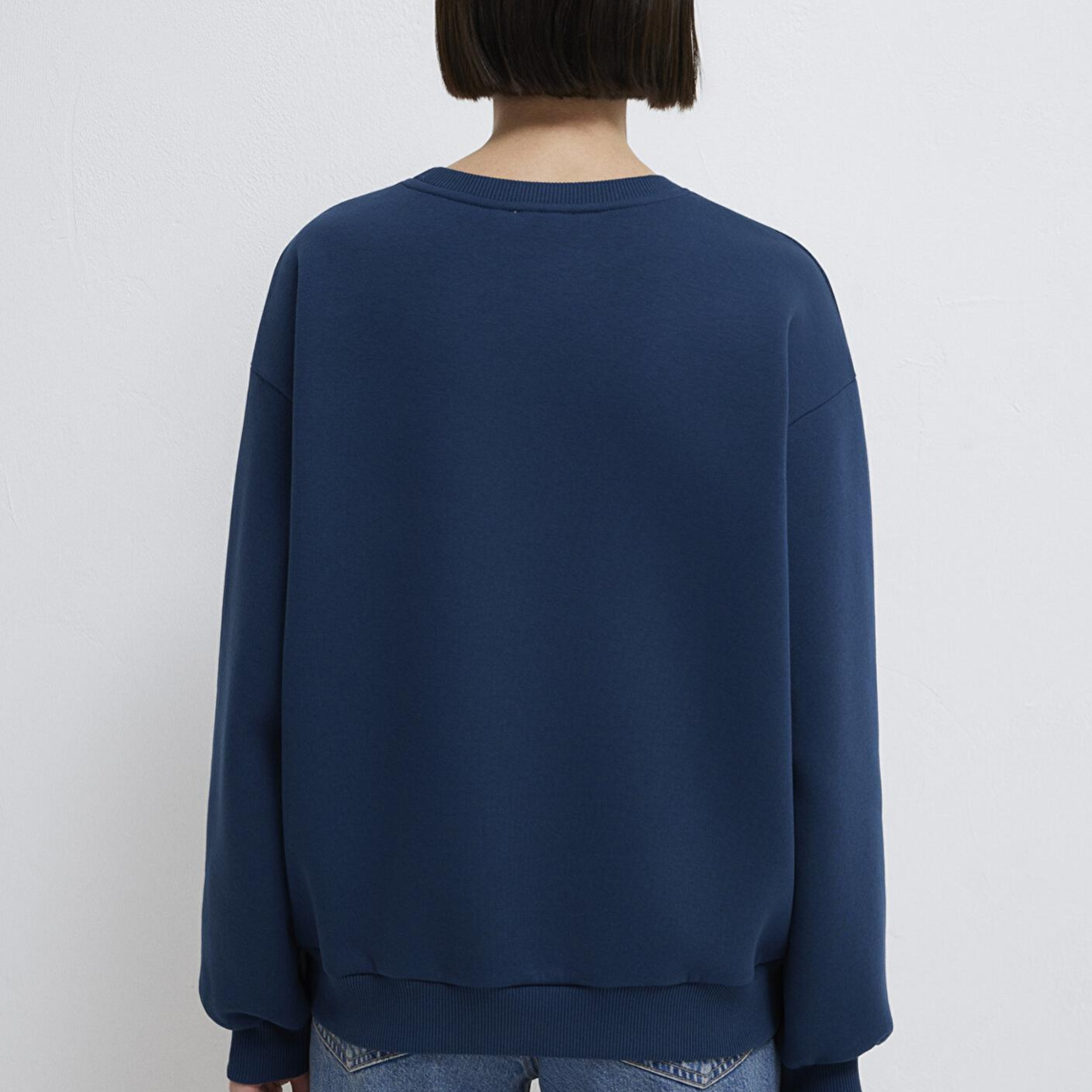 Mavi Mavi Logo Baskılı Lacivert Sweatshirt 1611656-82454