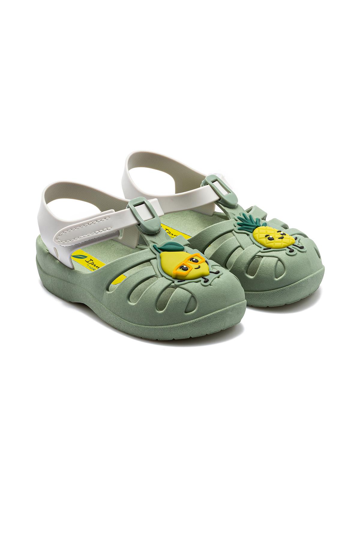 Summer Çocuk Sandalet Yeşil-Gri 21/29