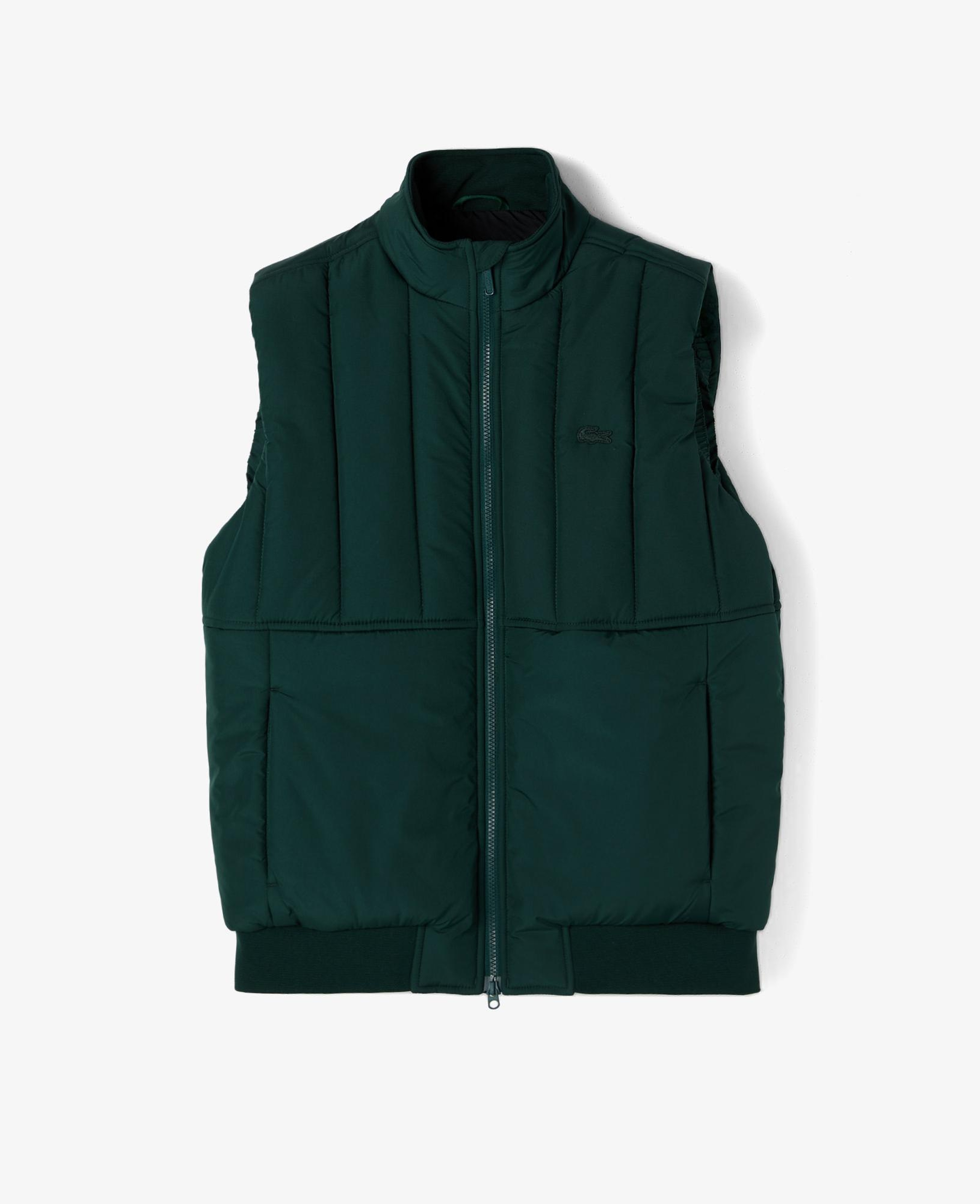 Lacoste Erkek Dik Yaka Koyu Yeşil Yelek