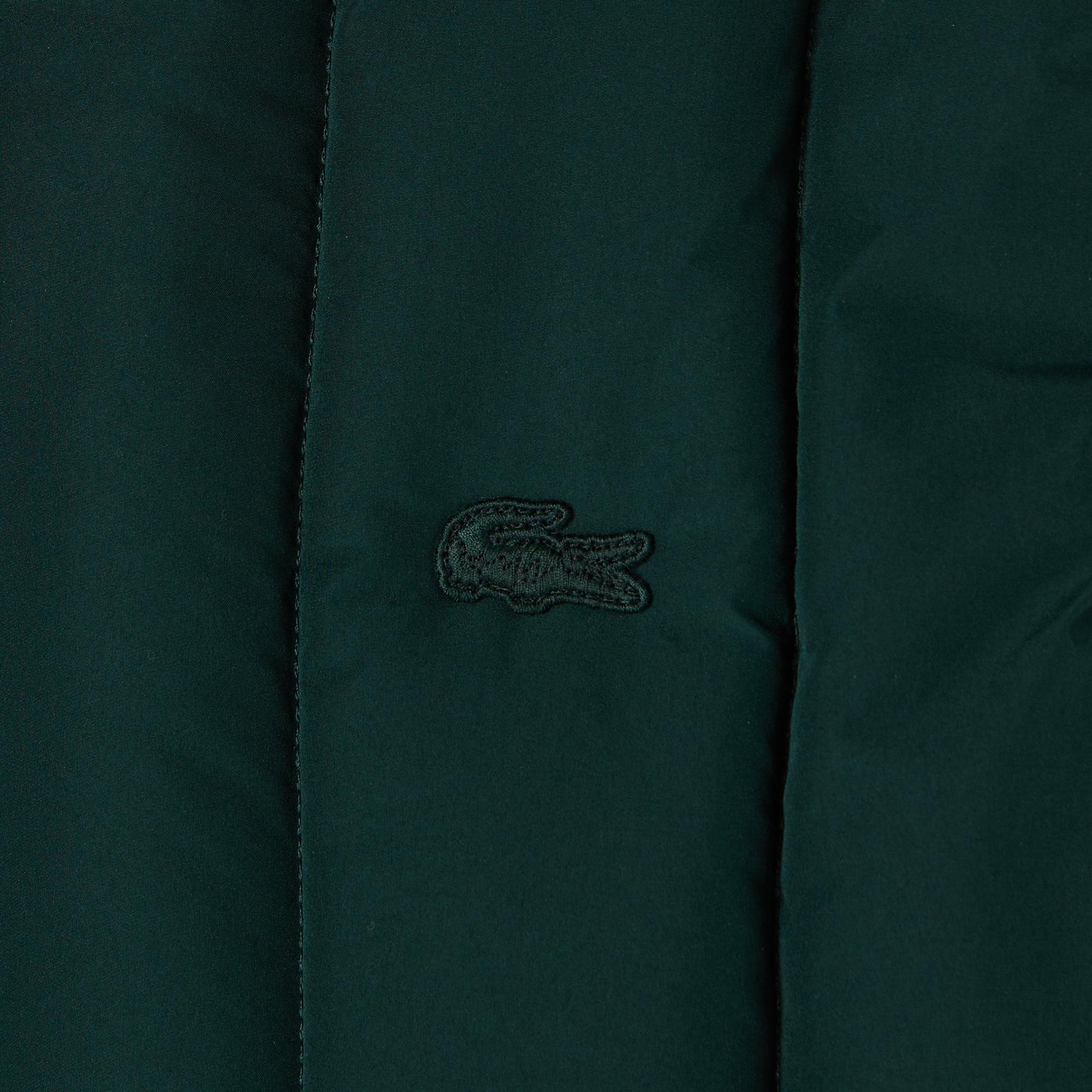 Lacoste Erkek Dik Yaka Koyu Yeşil Yelek