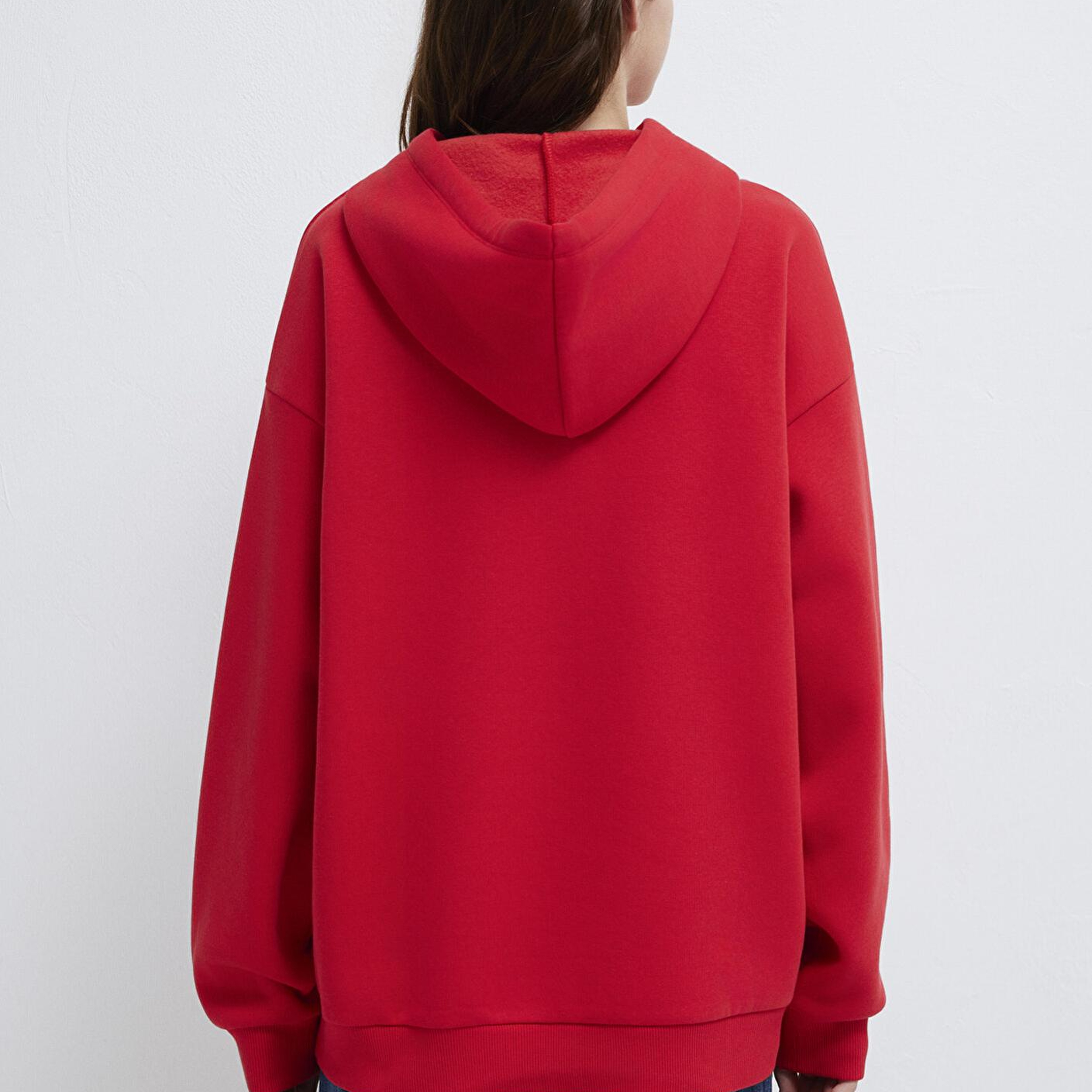 Mavi Mavi Logo Baskılı Kapüşonlu Kırmızı Sweatshirt 1600361-82054