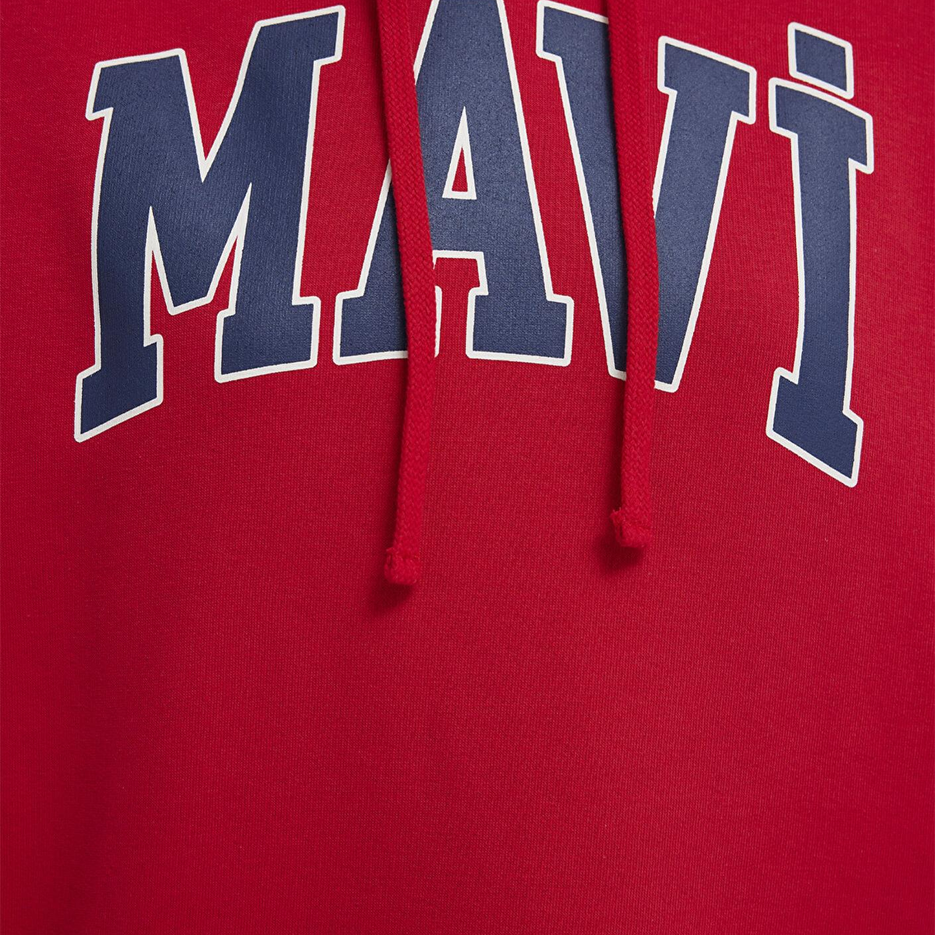 Mavi Mavi Logo Baskılı Kapüşonlu Kırmızı Sweatshirt 1600361-82054