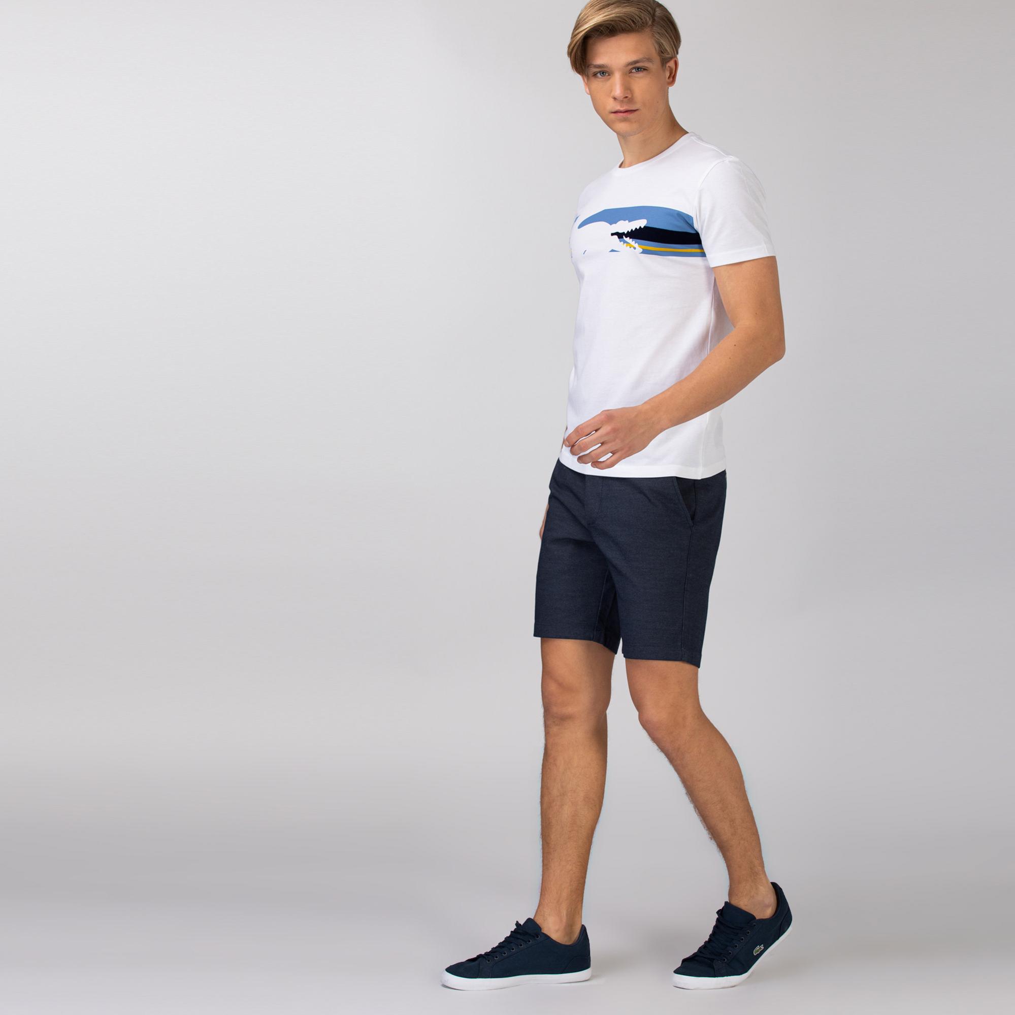 Erkek Slim Fit Lacivert Bermuda Şort