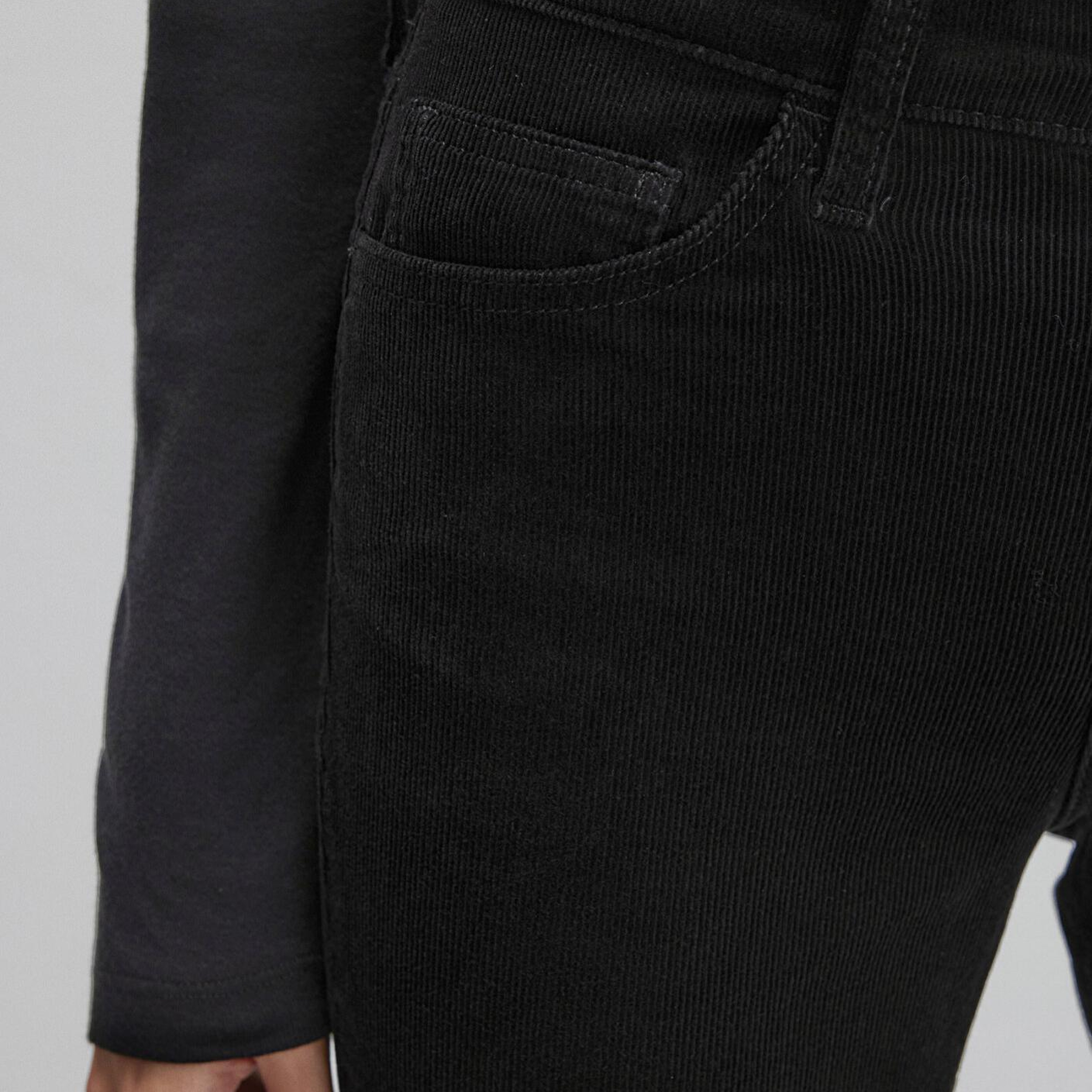 Mavi Molly Siyah Kadife Pantolon 1013682991