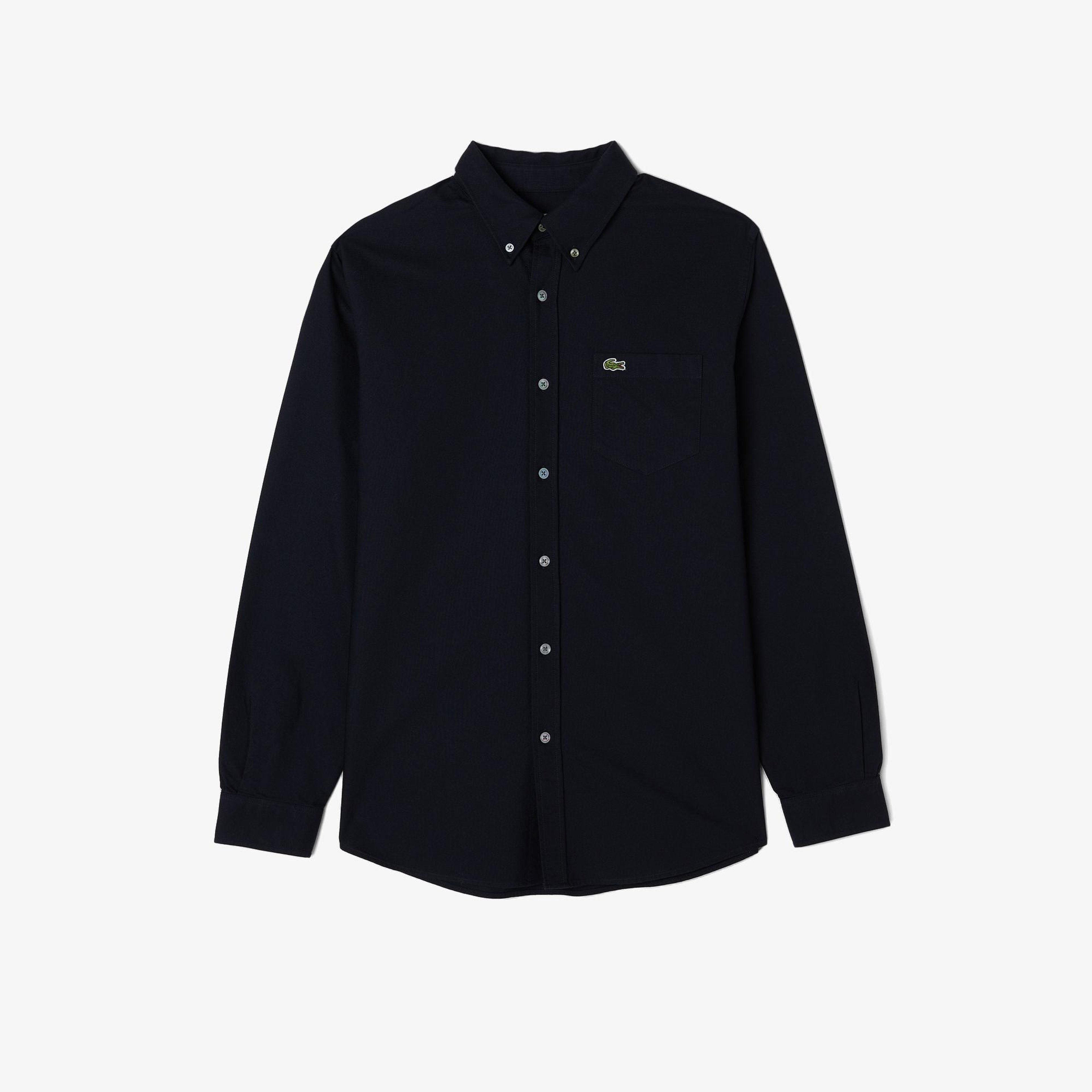 Lacoste Erkek Regular Fit Düğmeli Yaka Lacivert Gömlek