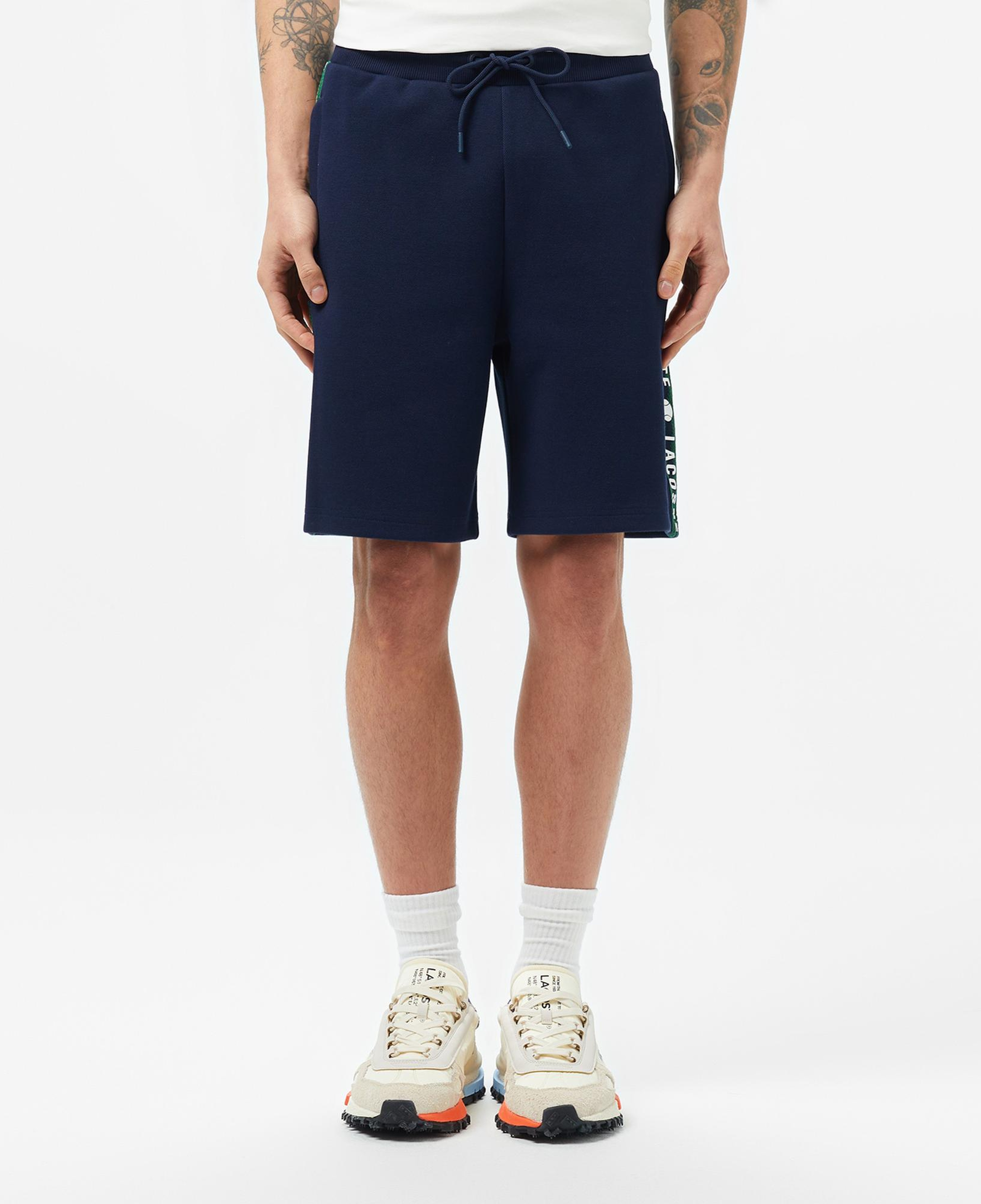 Lacoste Erkek Regular Fit Baskılı Lacivert Şort