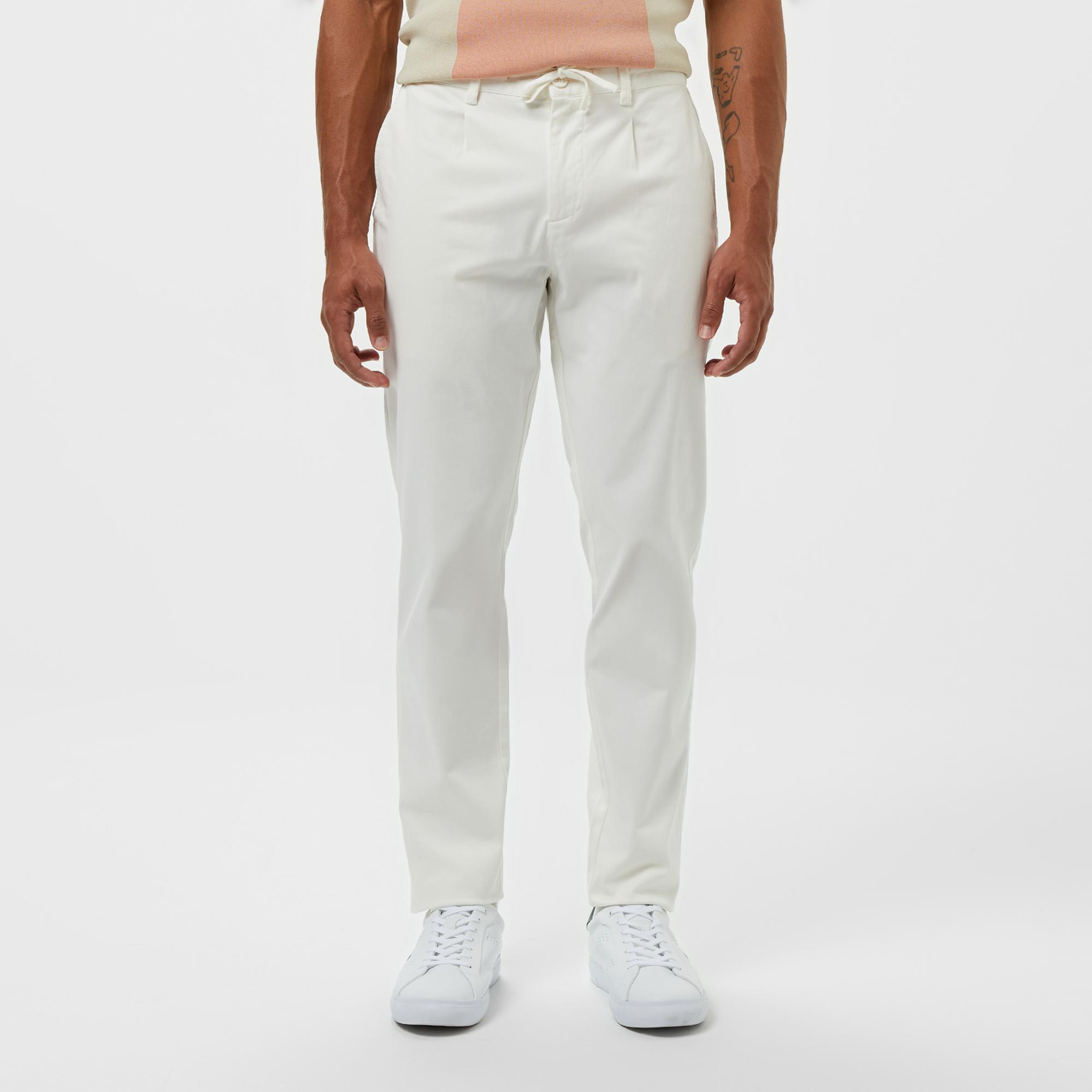 Lacoste Erkek Tapered Fit Beyaz Pantolon