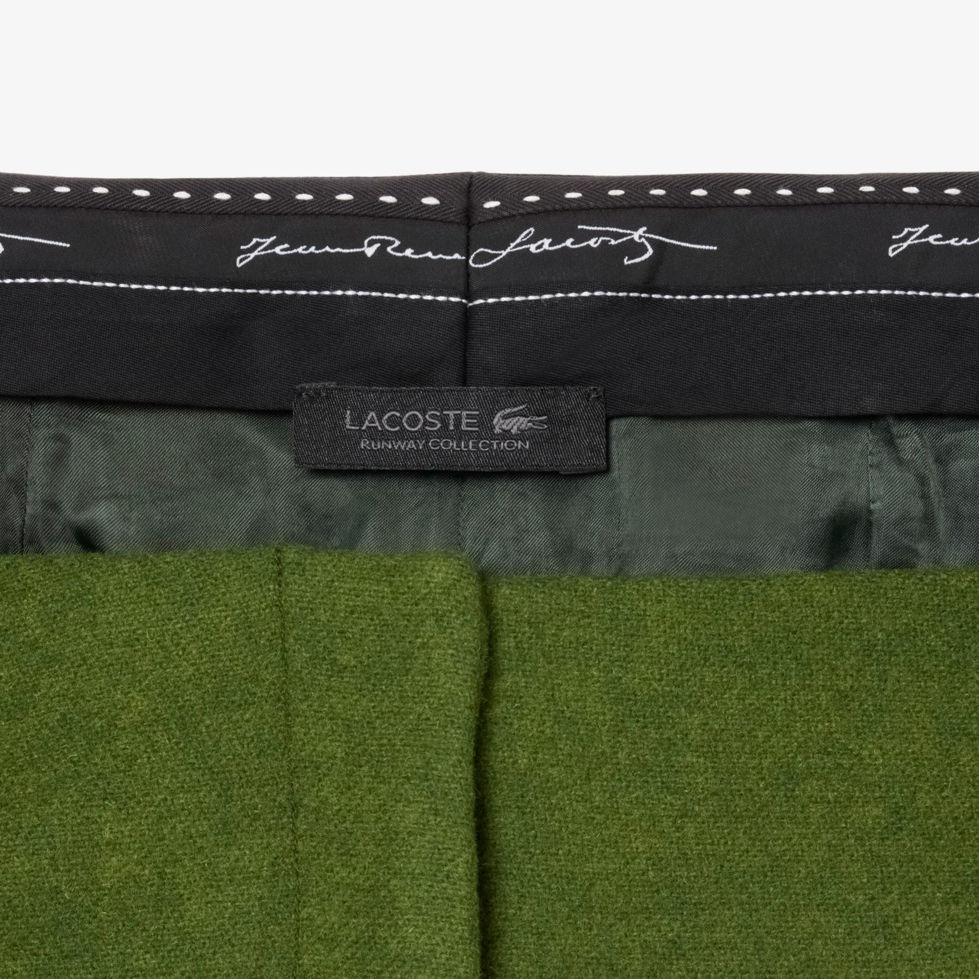 Lacoste Runway Kadın Straight Fit Yeşil Pantolon