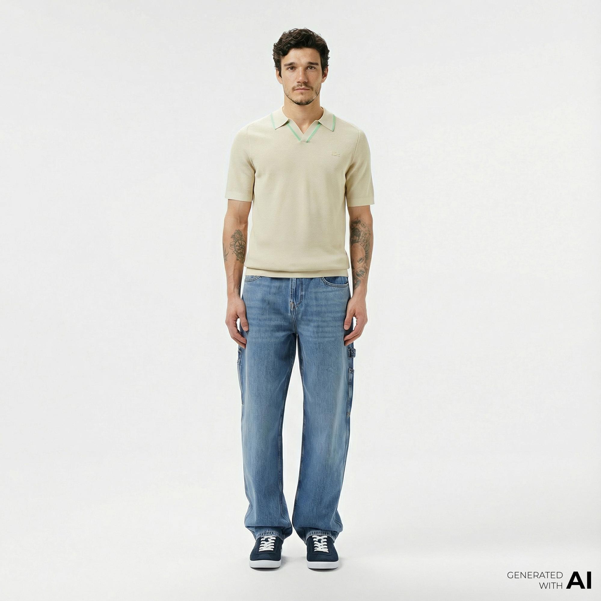 Lacoste Erkek Koyu Mavi Jean Pantolon