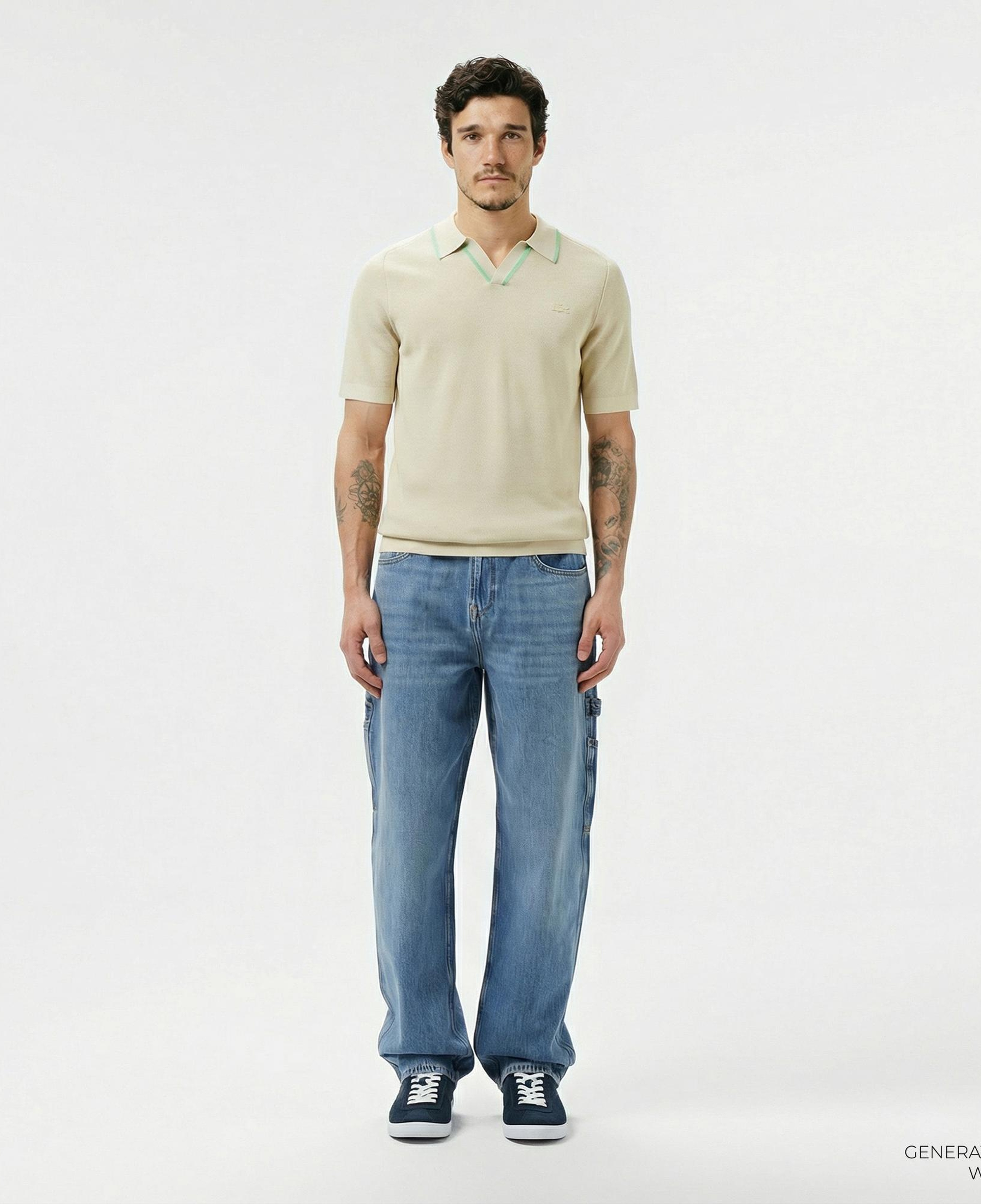 Lacoste Erkek Koyu Mavi Jean Pantolon