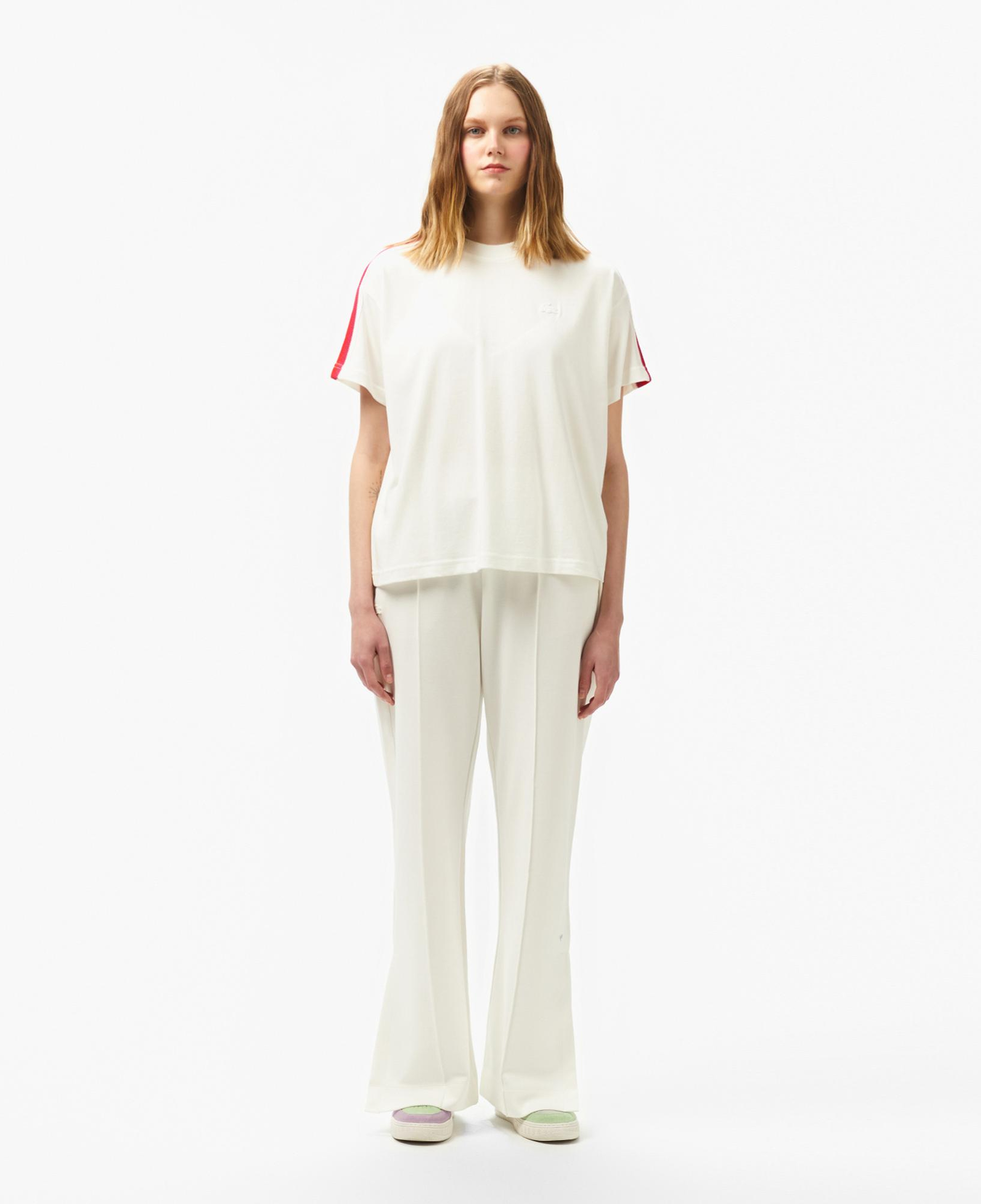 Lacoste Kadın Relaxed Fit Beyaz Pantolon