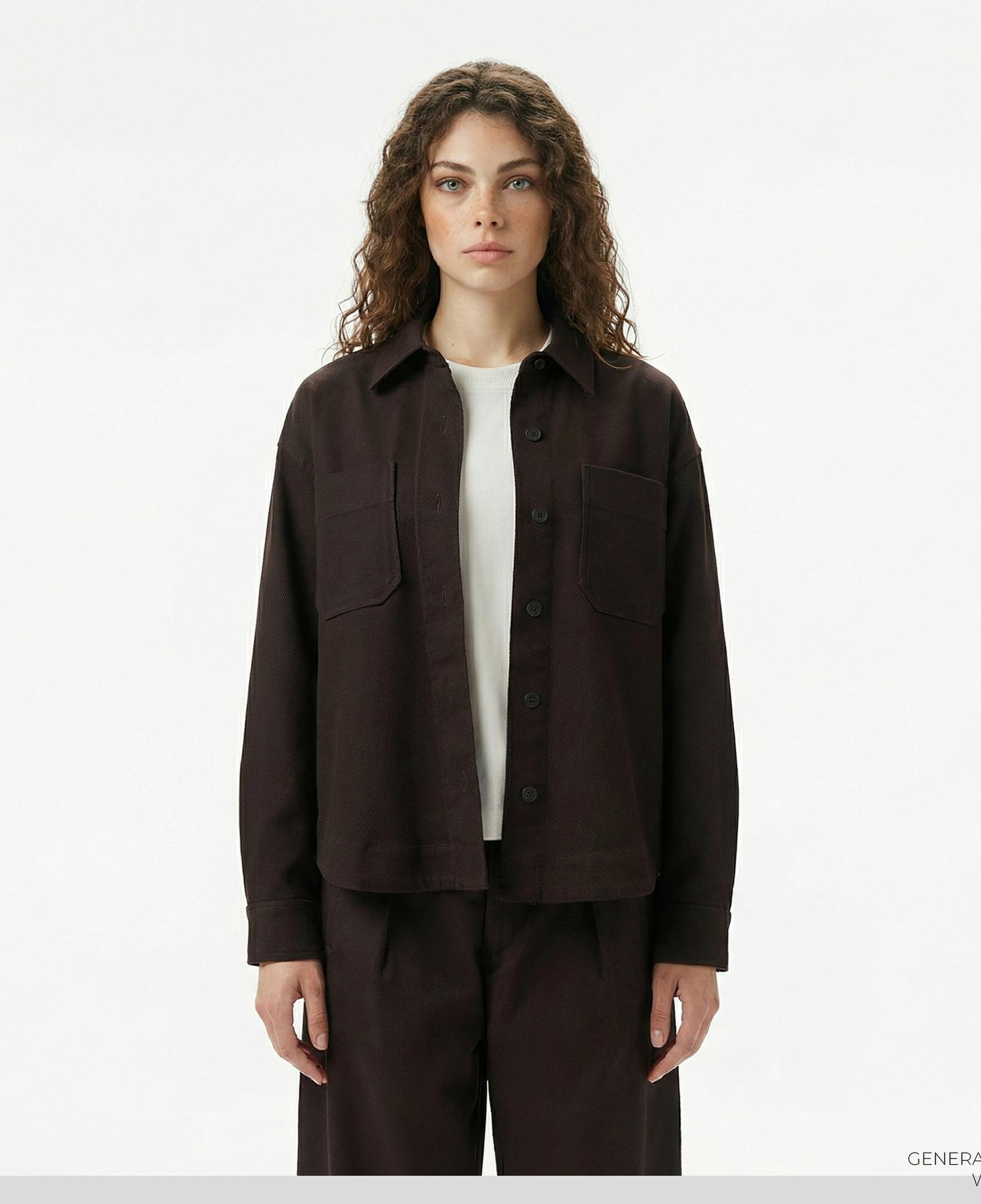 Lacoste Kadın Kahverengi Gömlek