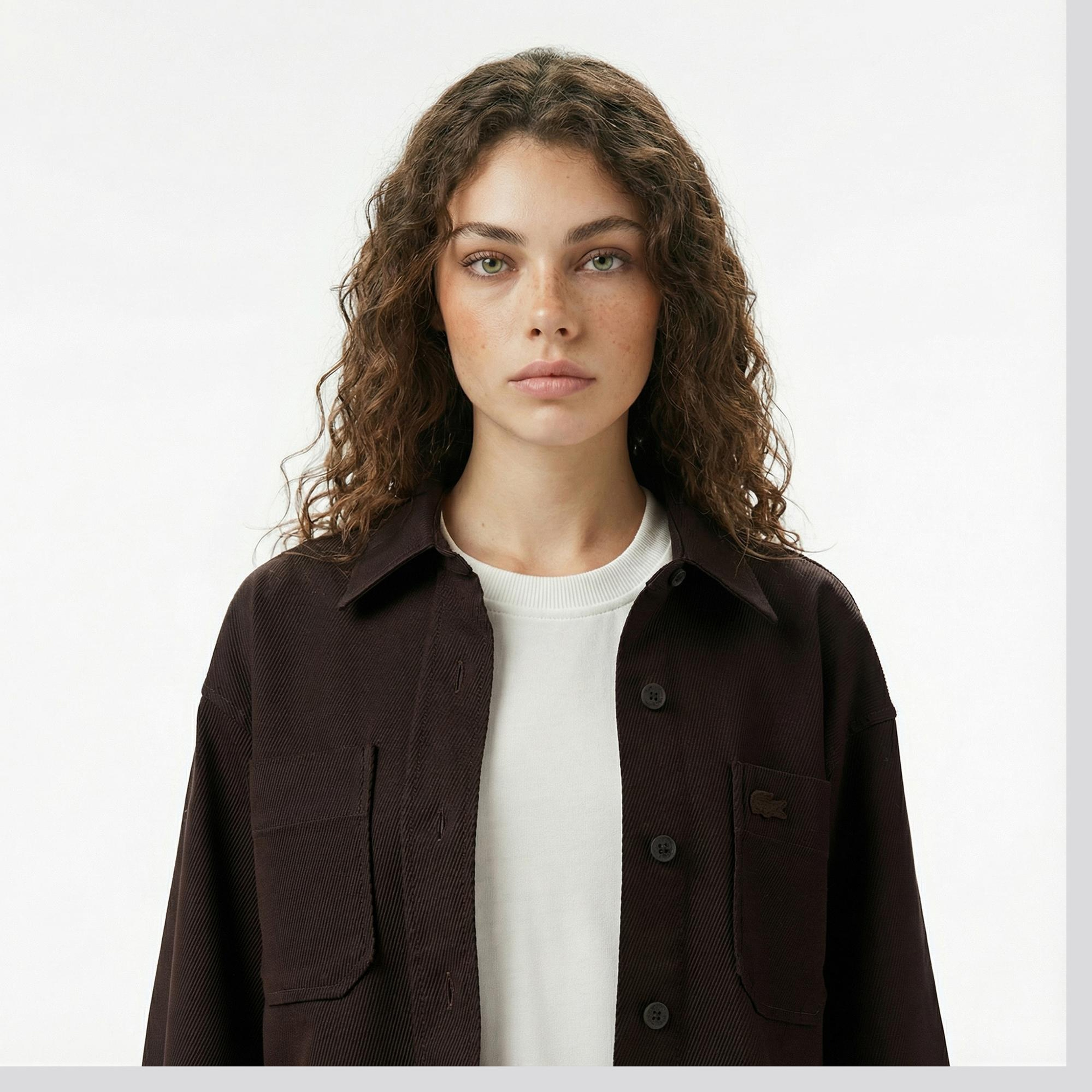 Lacoste Kadın Kahverengi Gömlek