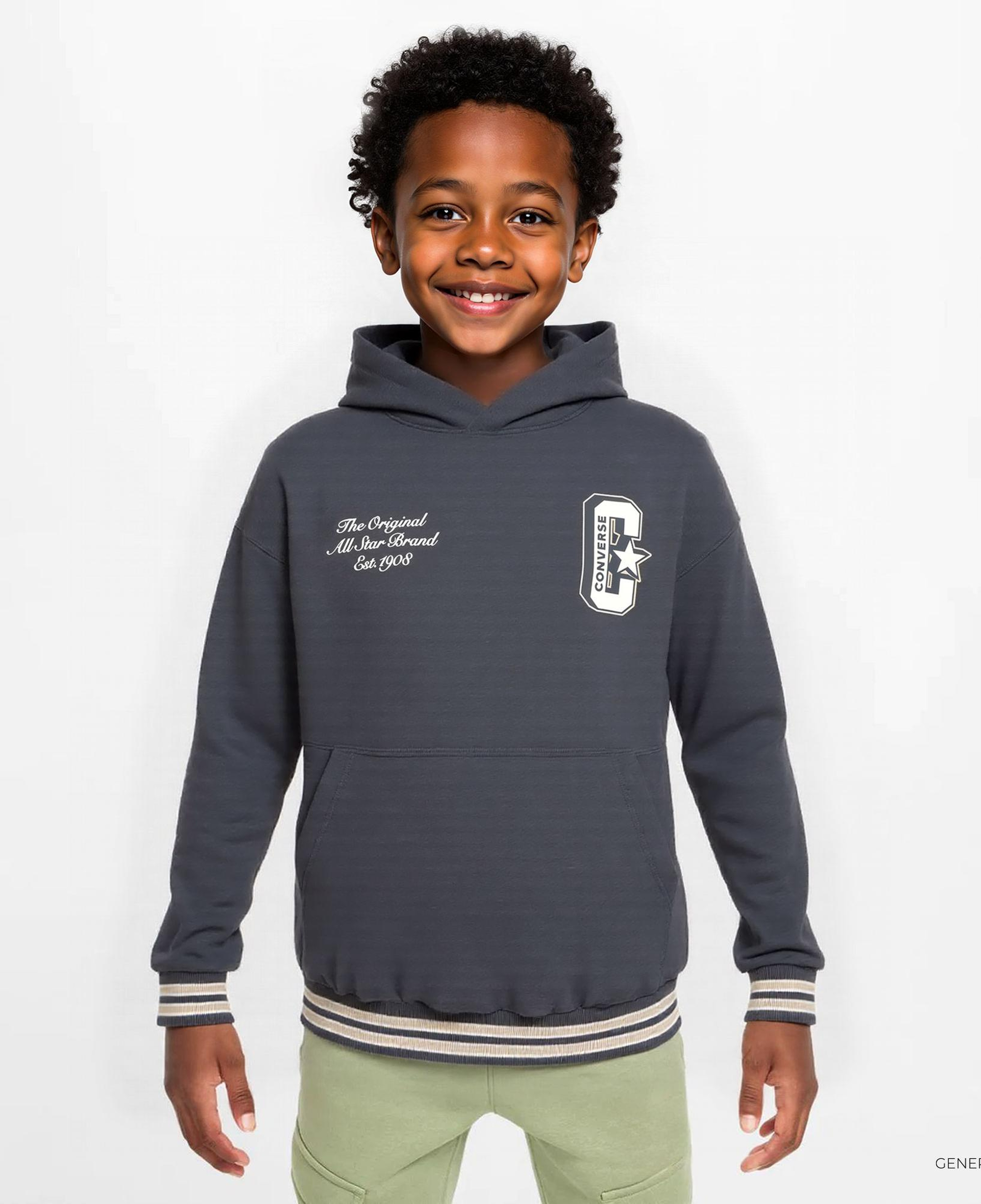 Converse Classic Çocuk Gri Sweatshirt