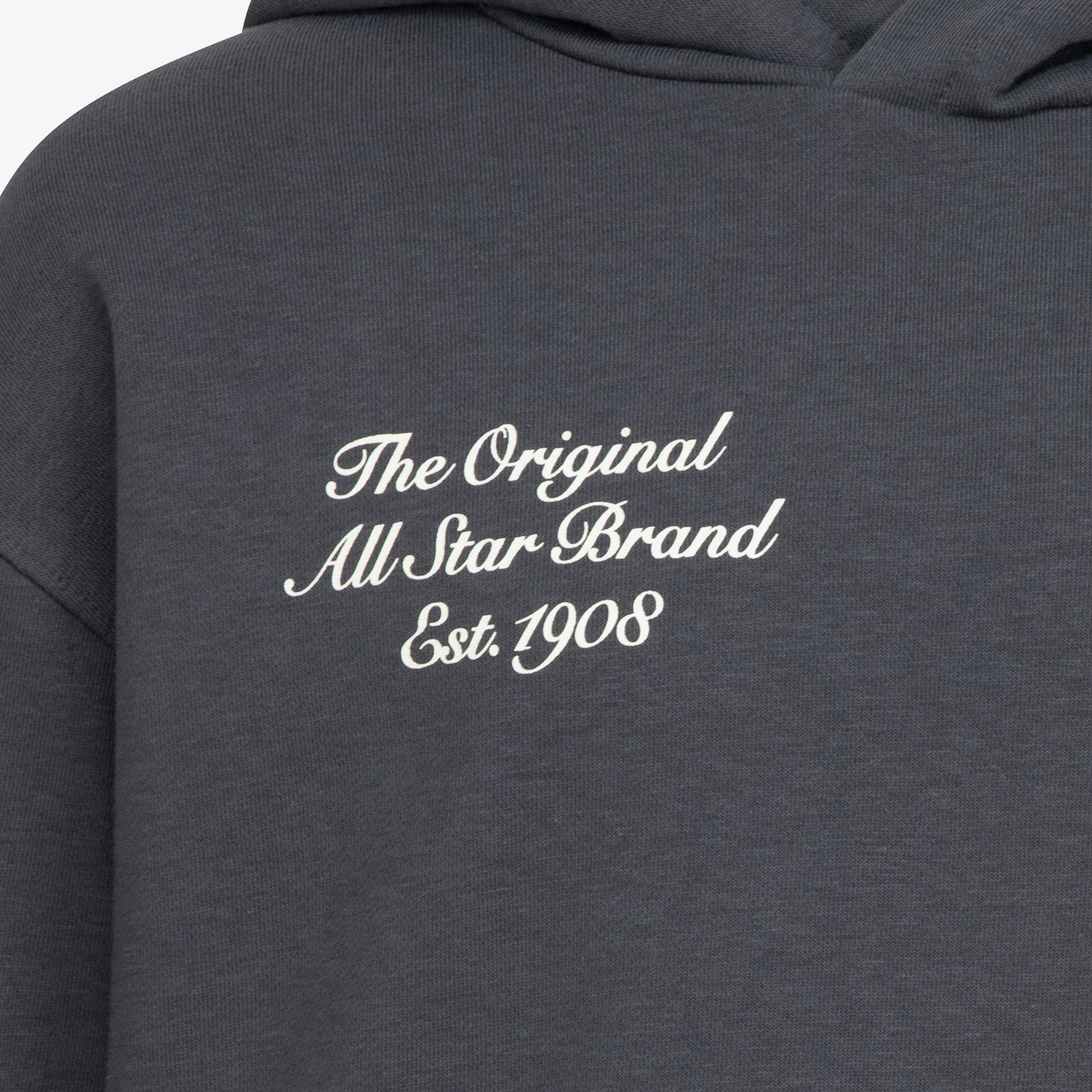 Converse Retro Varsıty Çocuk Gri Hoodie