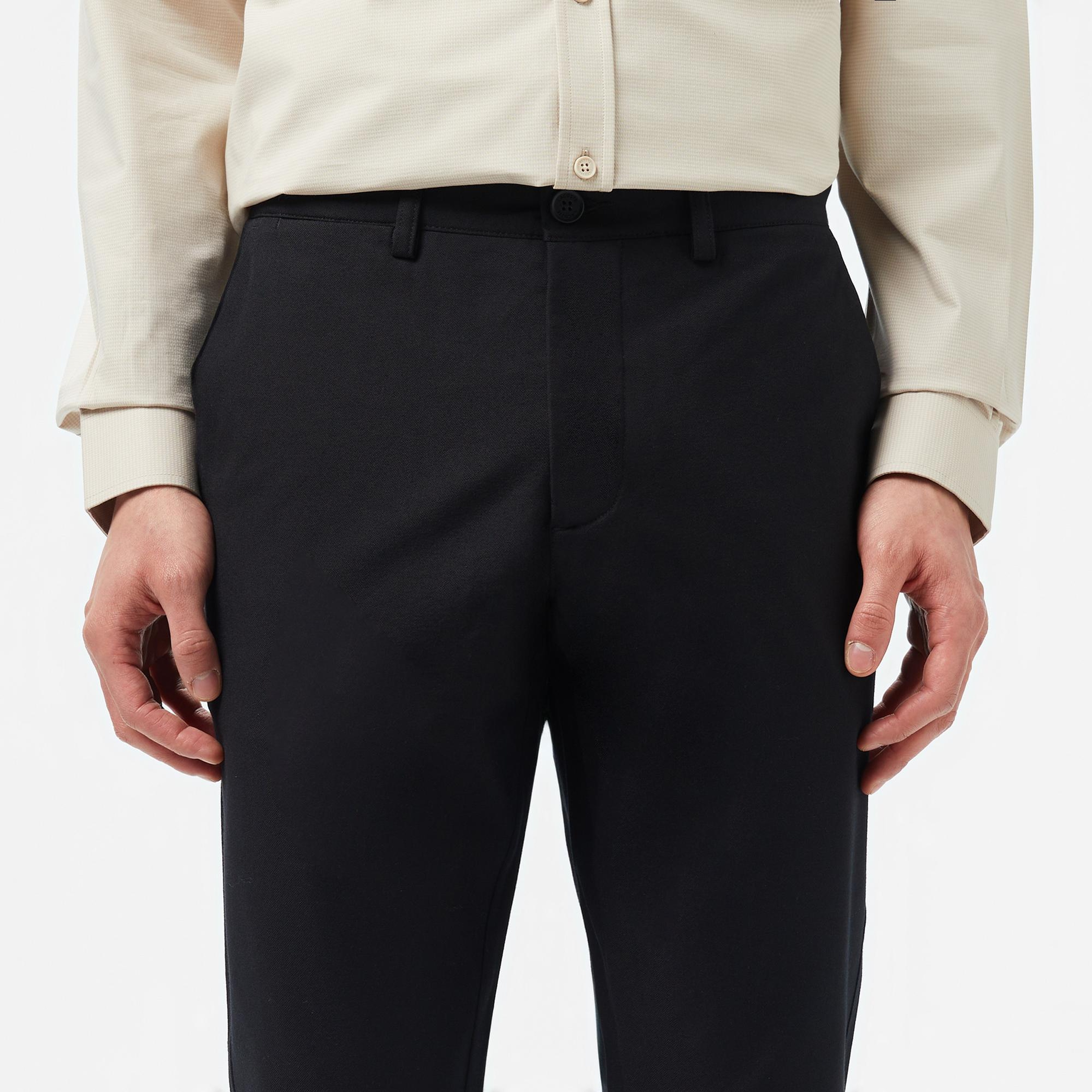 Lacoste Erkek Slim Fit Chino Siyah Pantolon