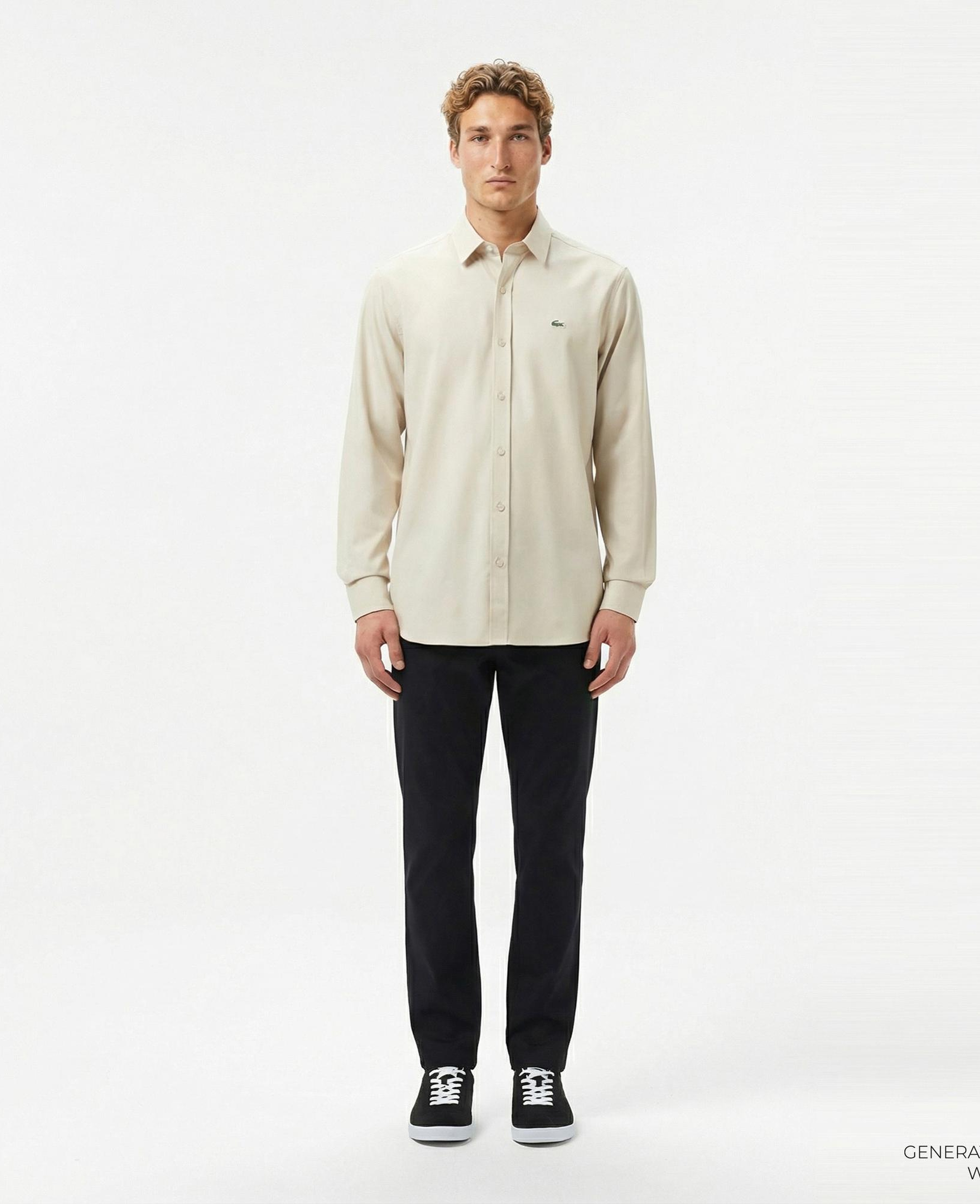 Lacoste Erkek Slim Fit Chino Siyah Pantolon