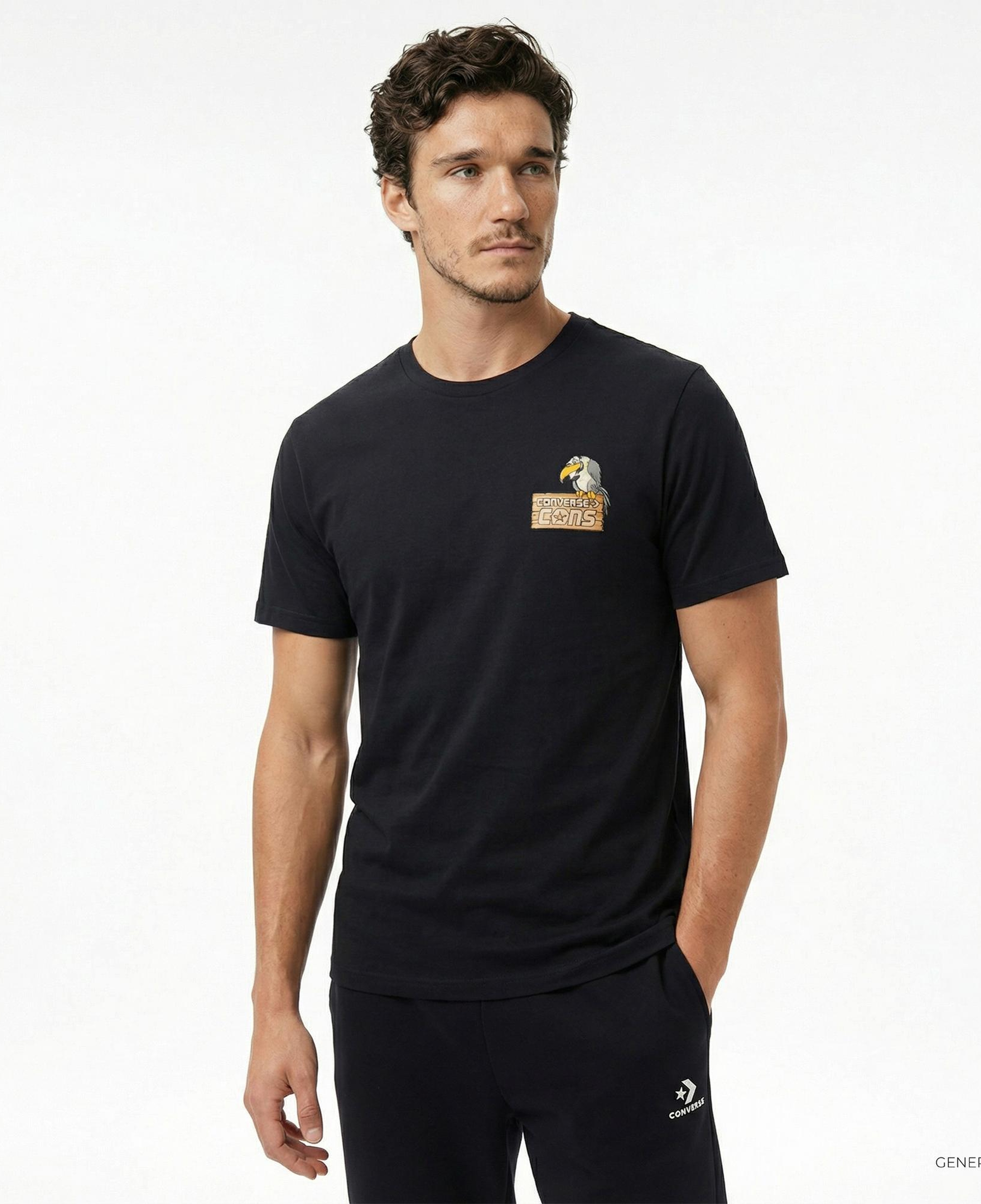 Converse Erkek Siyah T-Shirt