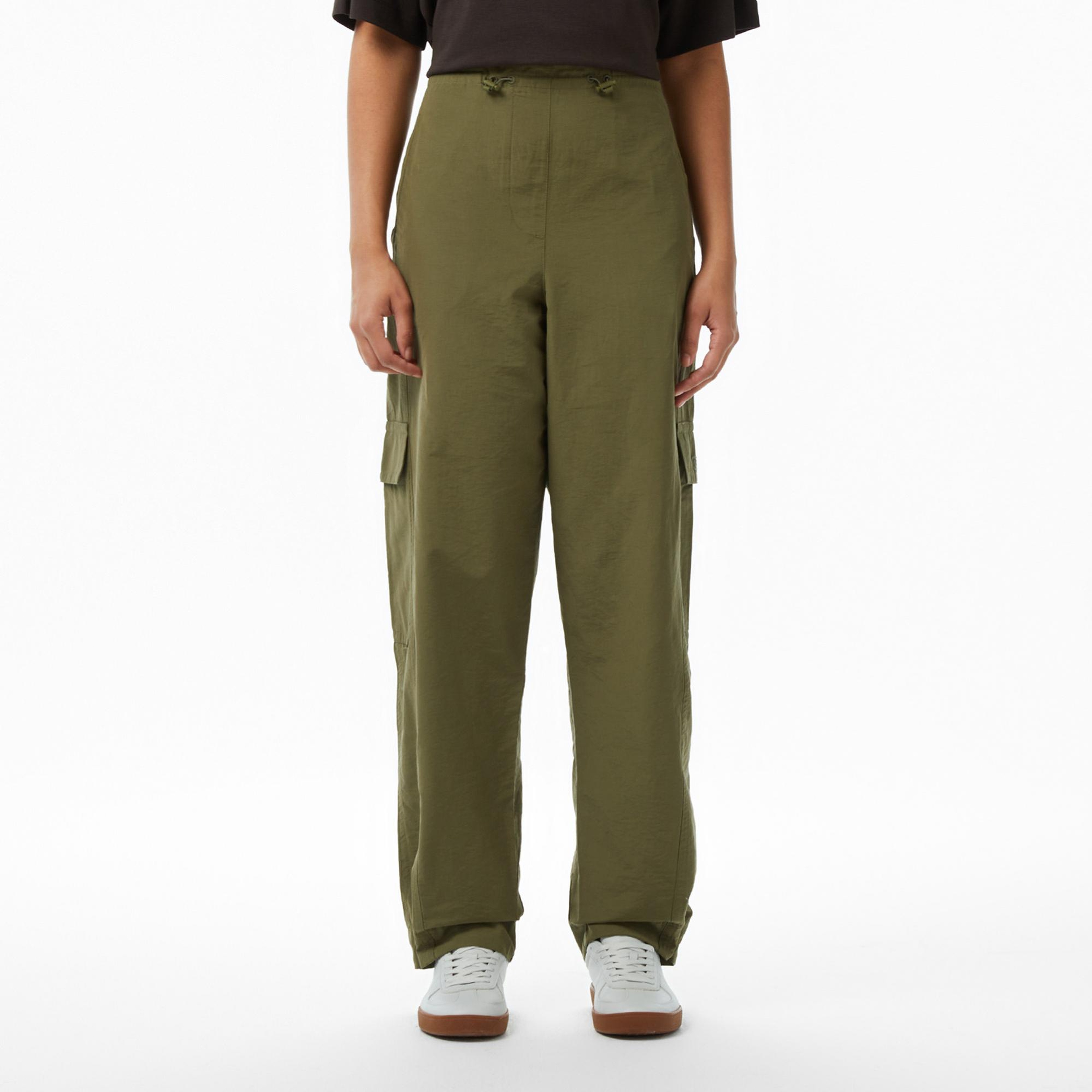 Lacoste Kadın Oversize Fit Haki Pantolon