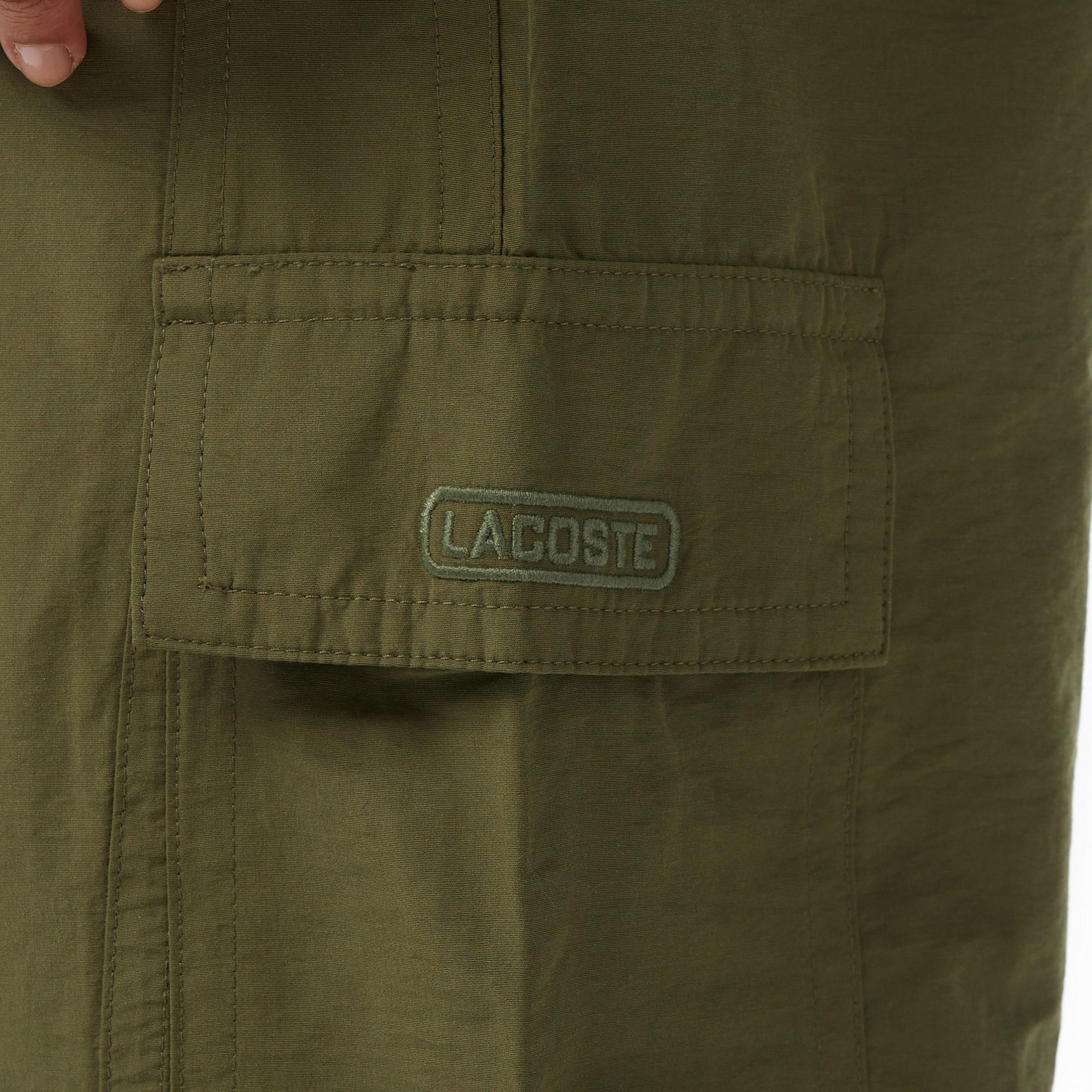 Lacoste Kadın Oversize Fit Haki Pantolon