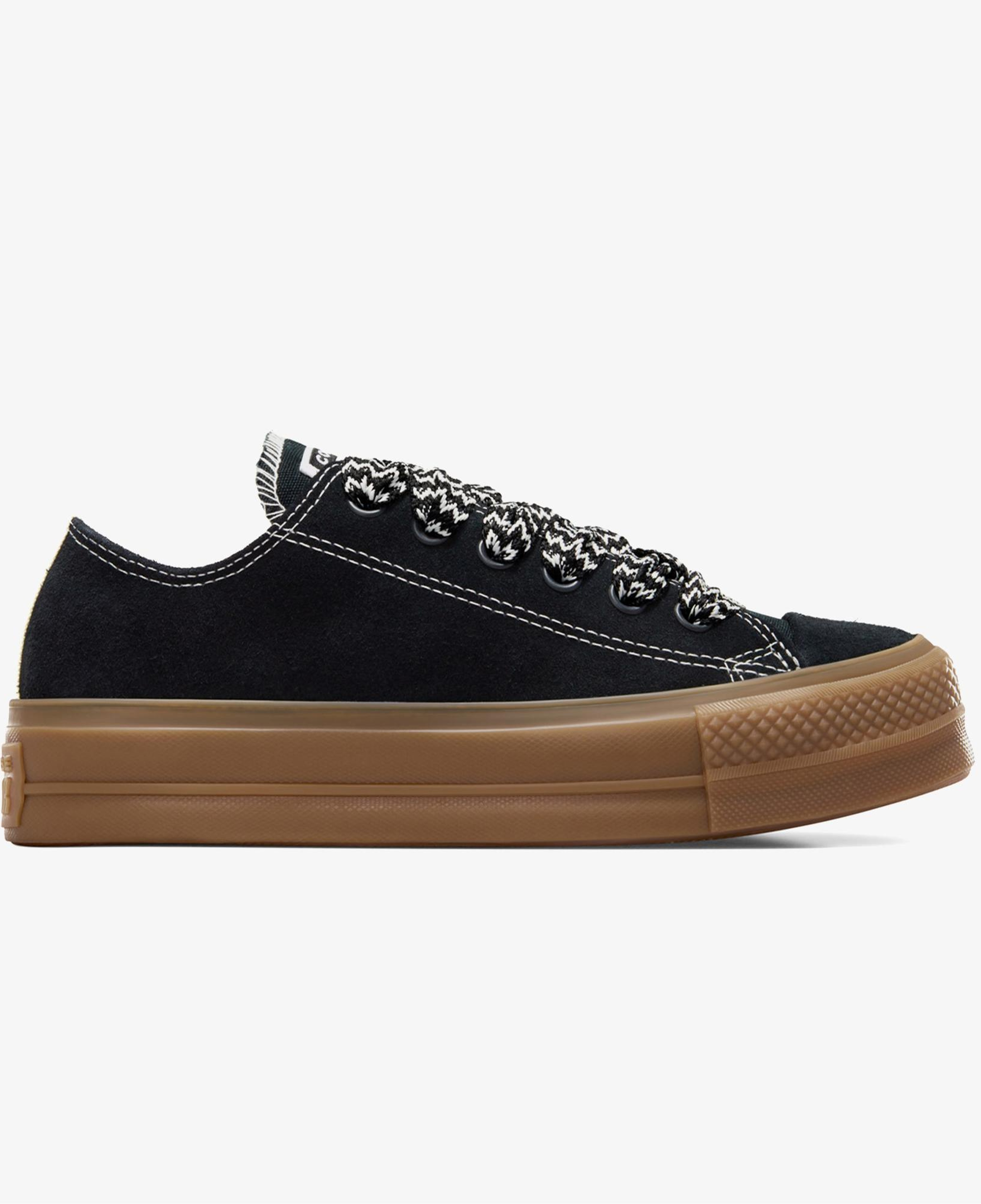 Converse Chuck Taylor All Star Lift Kadın Siyah Süet Platform Sneaker