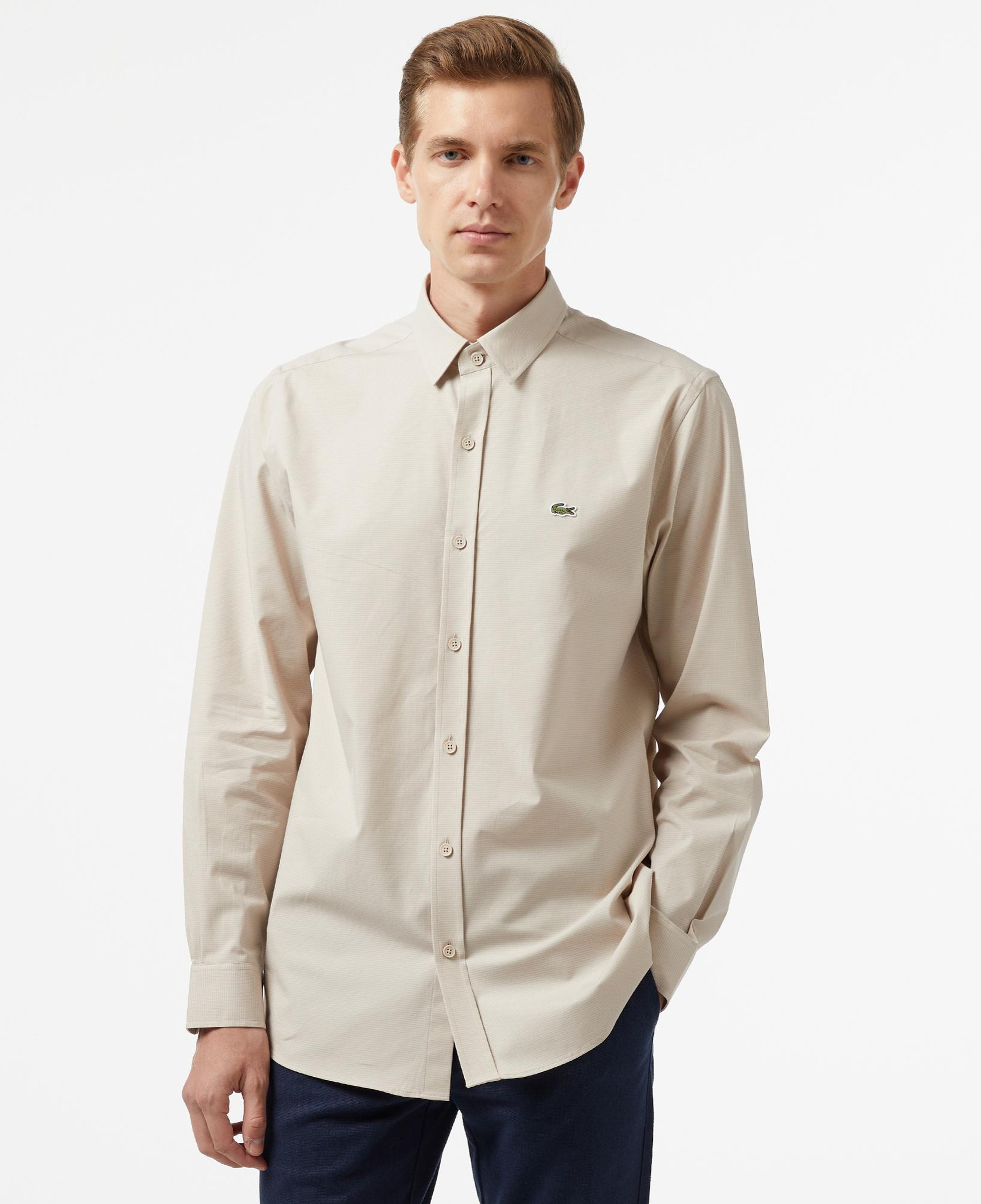 Lacoste Erkek Regular Fit Bej Gömlek