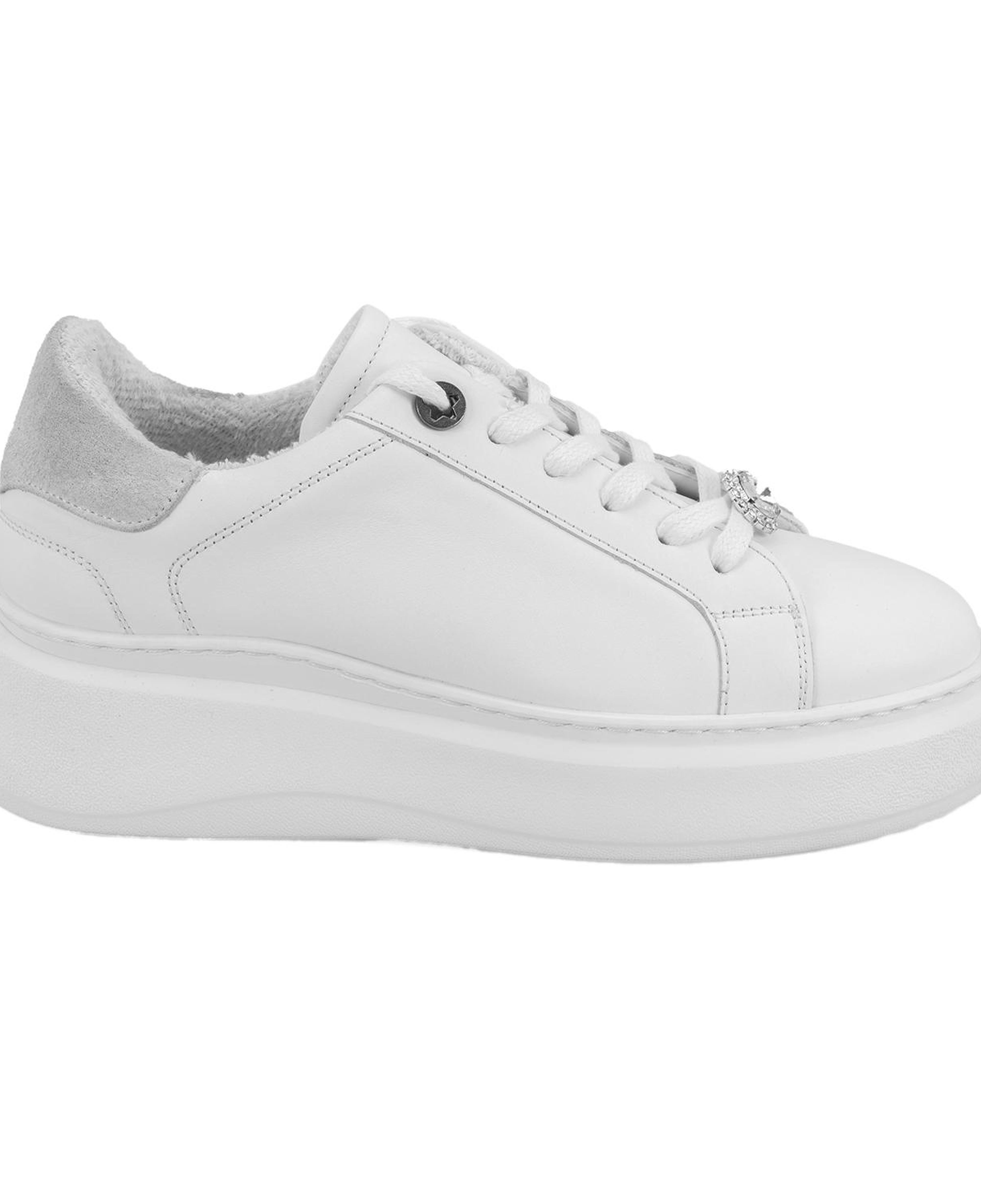 Kadın Beyaz Deri Spor Ayakkabı