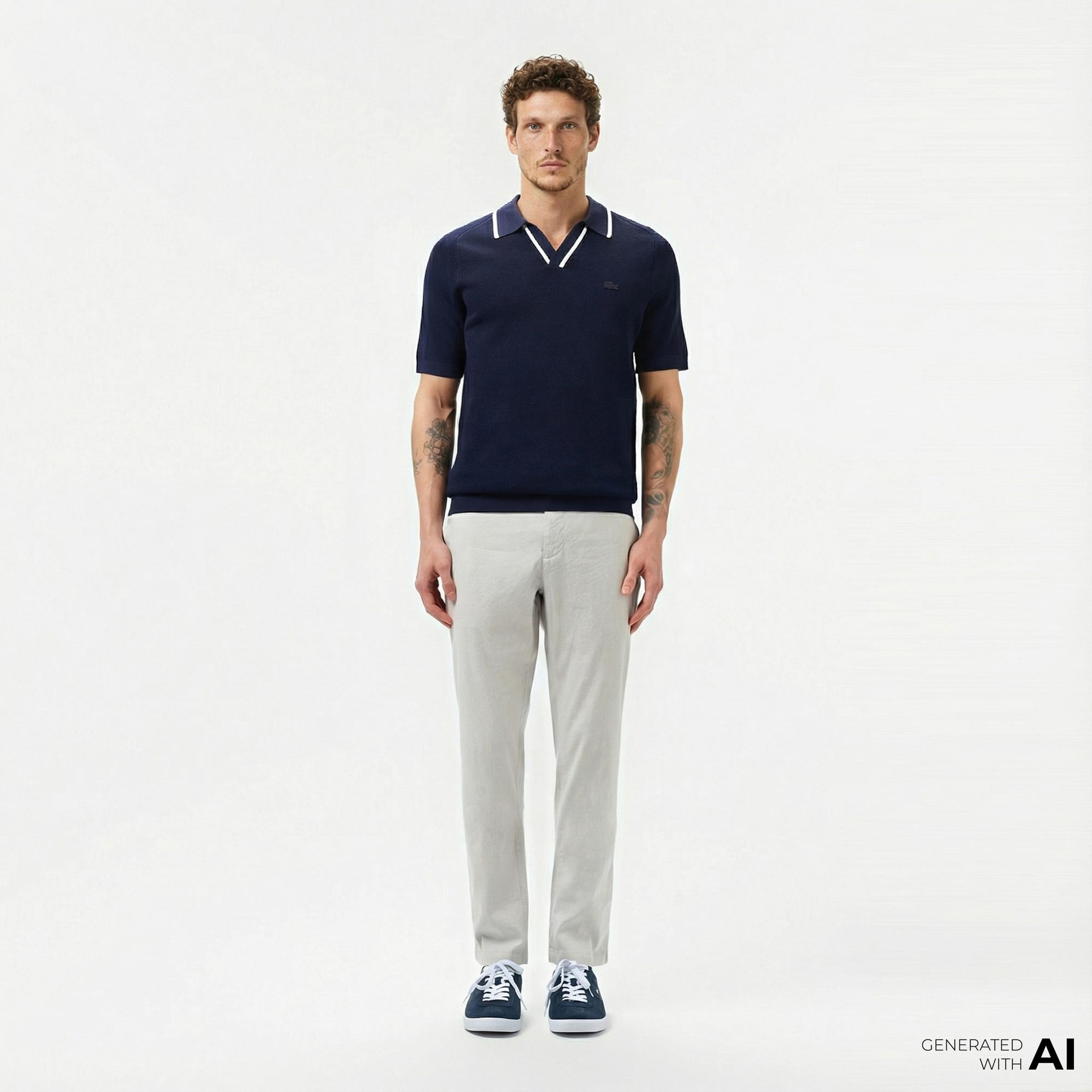 Lacoste Erkek Slim Fit Gri Pantolon