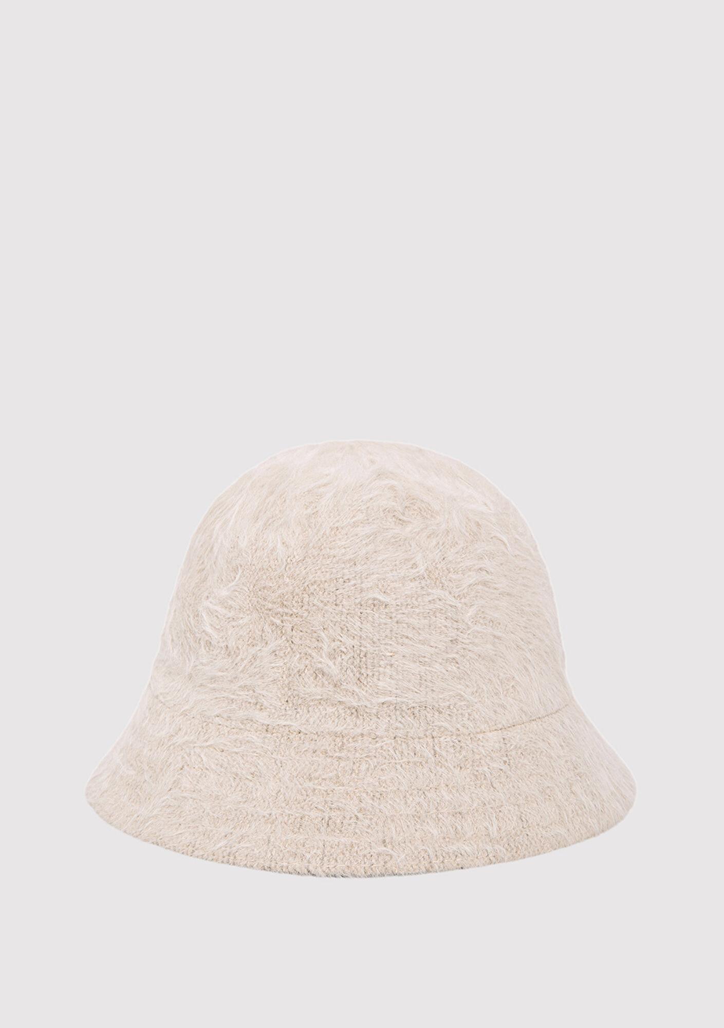 Mavi Peluş Bej Bucket Şapka 198988-34610