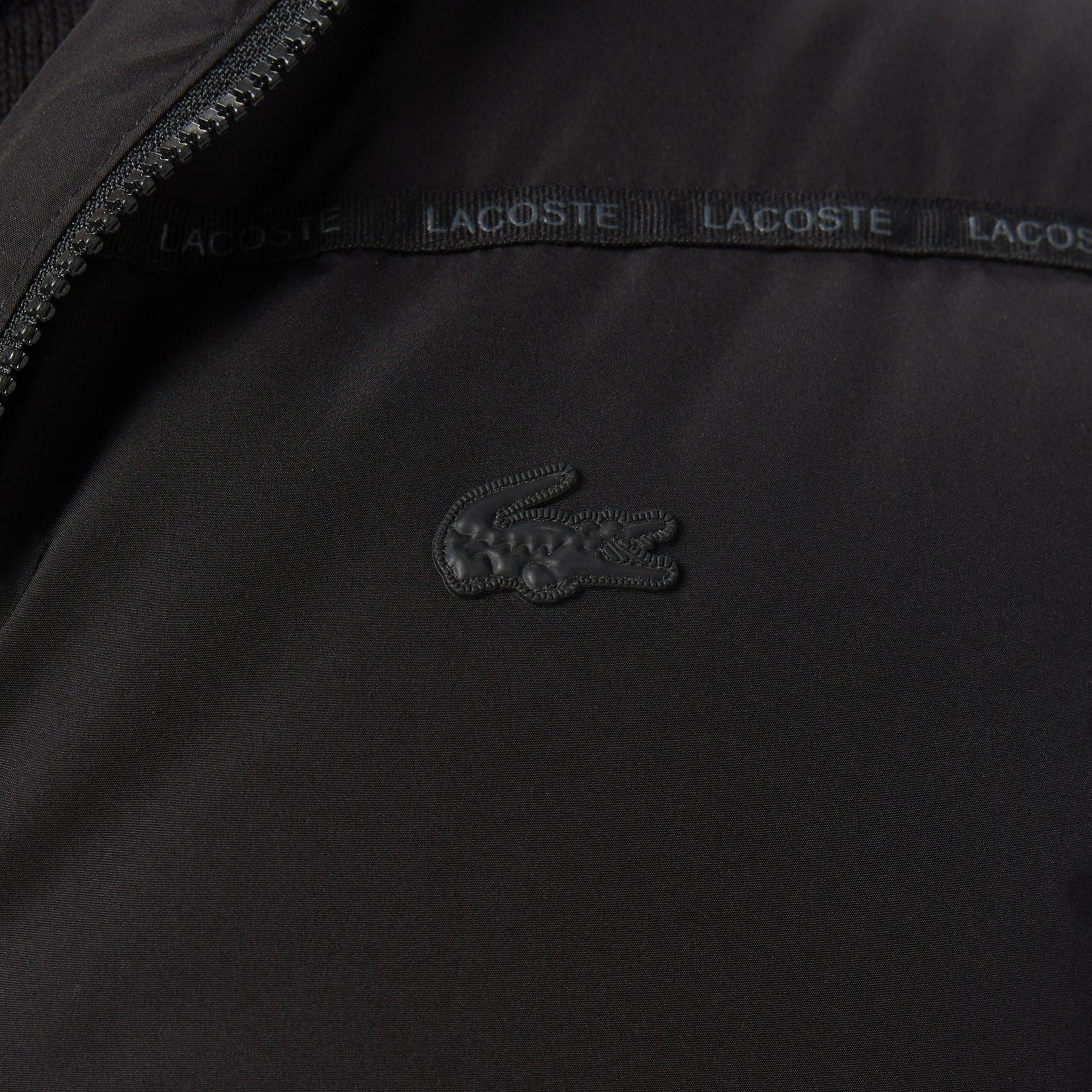 Lacoste Erkek Kapüşonlu Siyah Mont