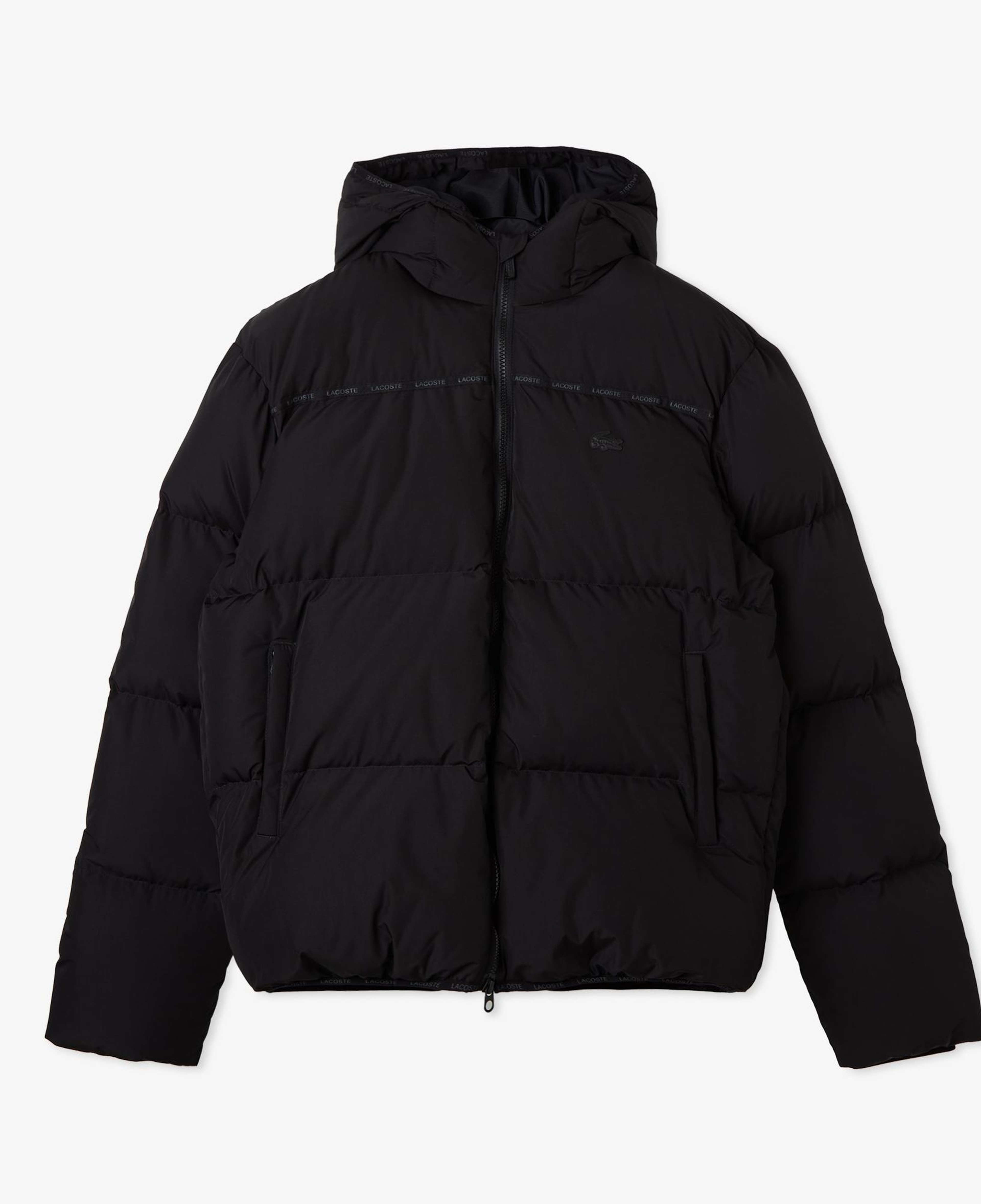 Lacoste Erkek Kapüşonlu Siyah Mont